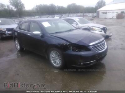 2012 Chrysler 200 Limited, темно-синий — VIN 1C3CCBCG4CN107105, IAAI
