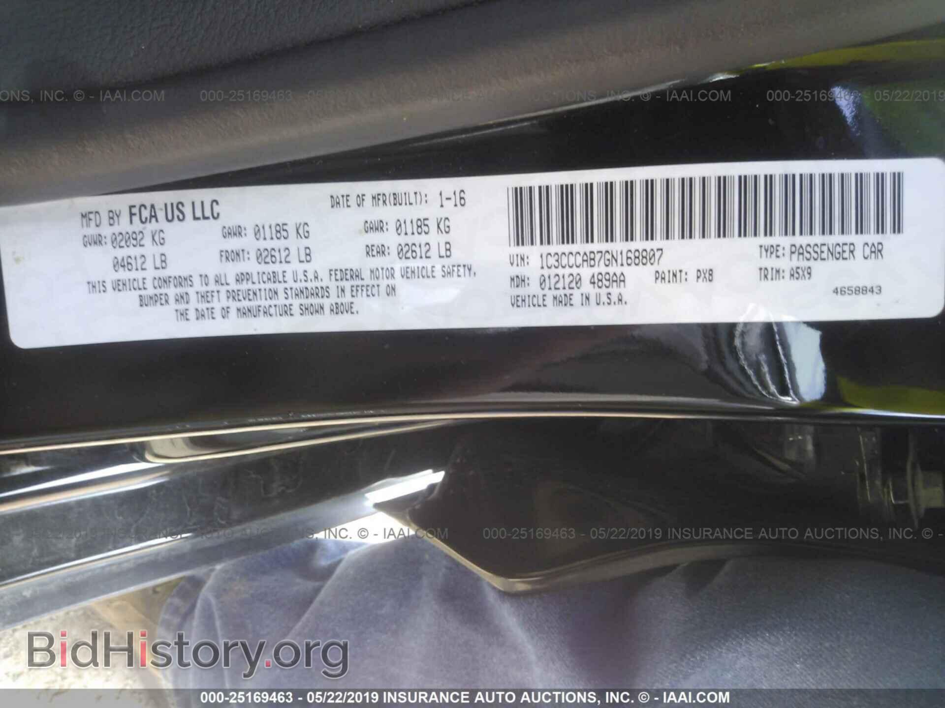 2016 CHRYSLER 200 - VIN: 1C3CCCAB7GN168807 - Photo 9