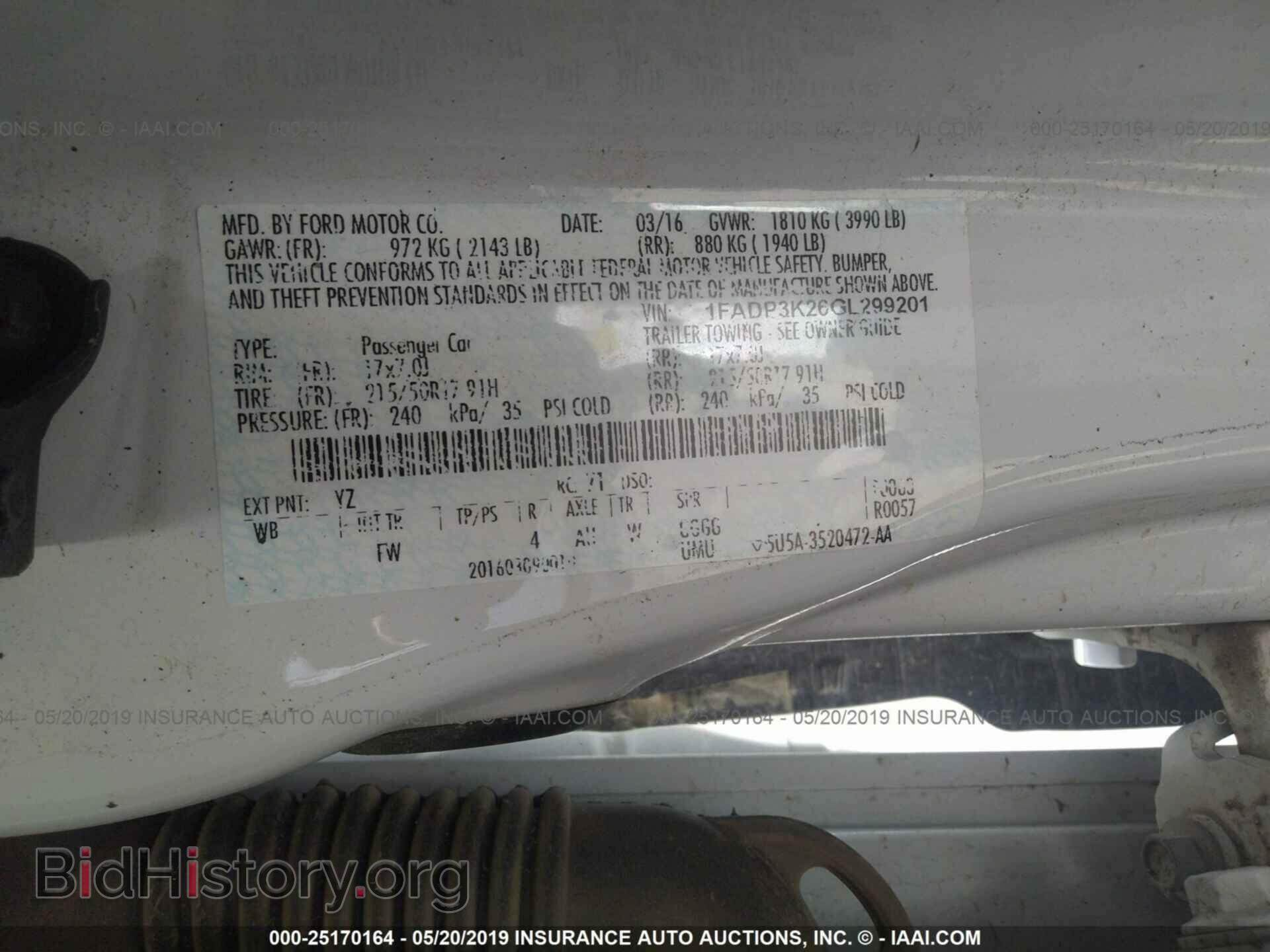 2016 FORD FOCUS - VIN: 1FADP3K26GL299201 - Photo 9