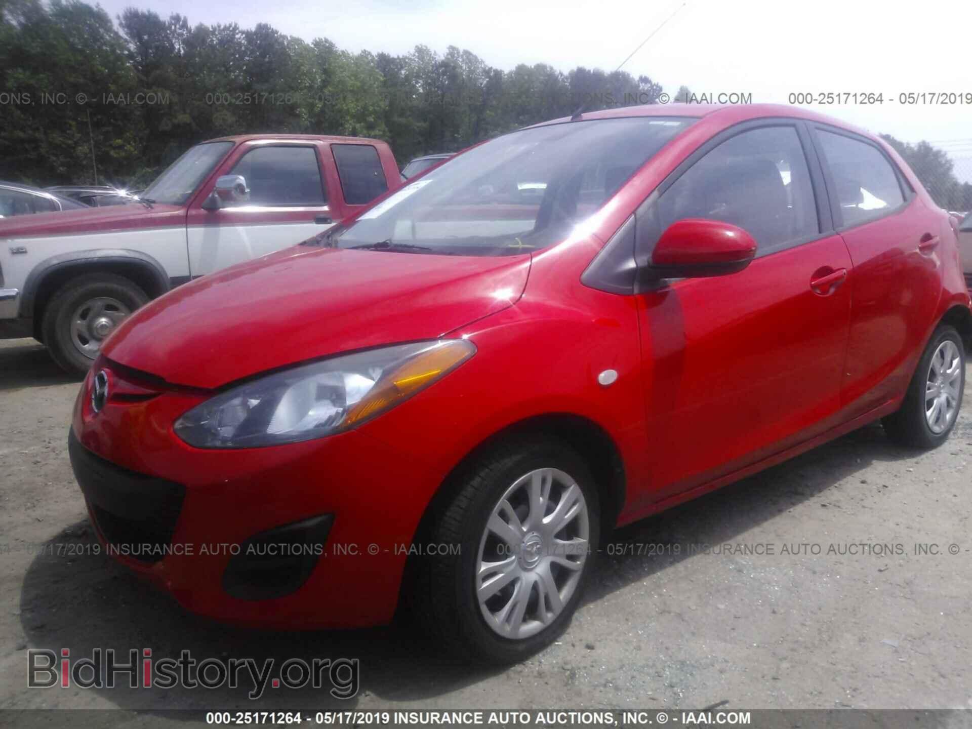 2014 MAZDA MAZDA2 - VIN: JM1DE1KY6E0174349 - Фото 2