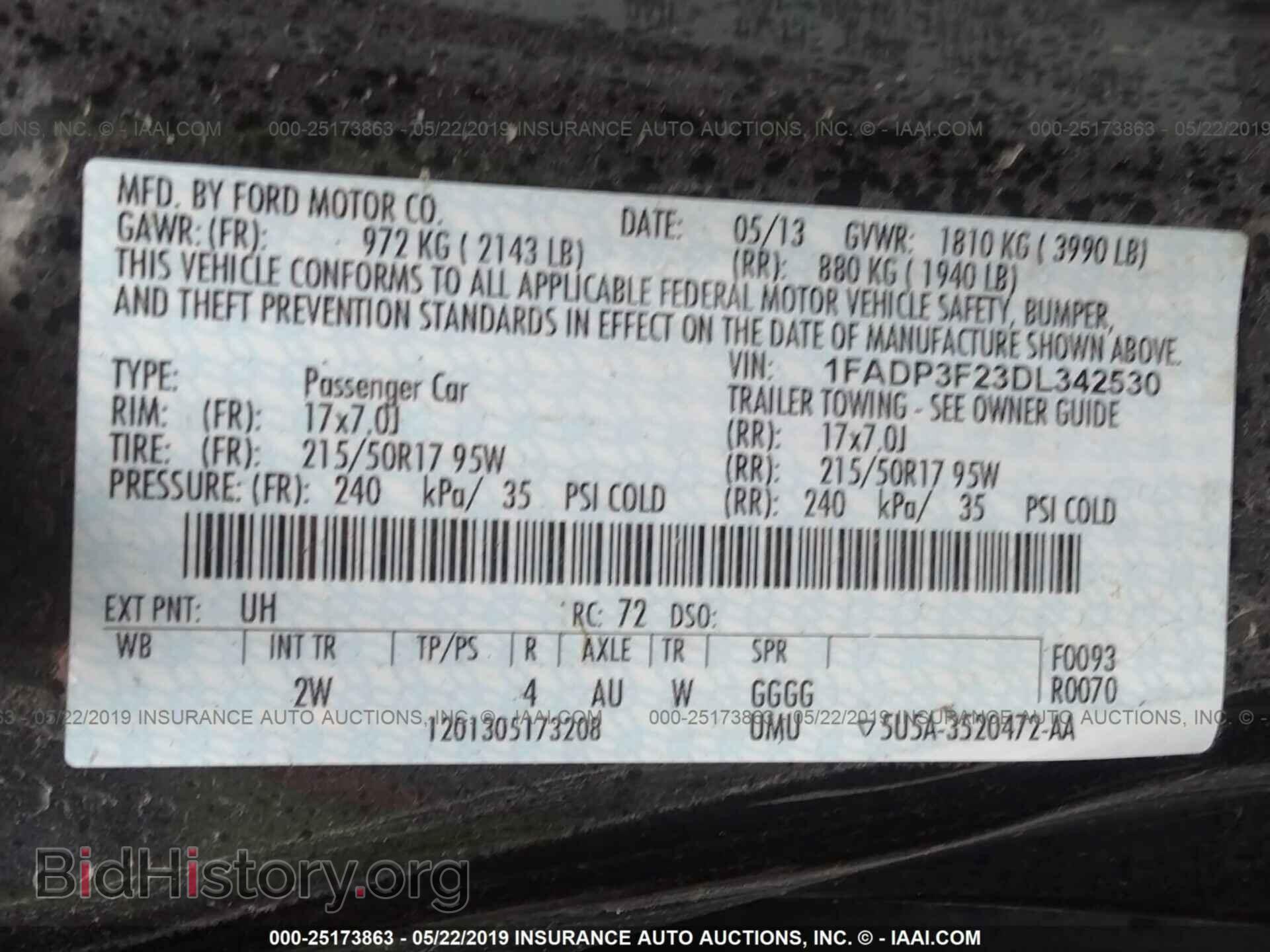 2013 FORD FOCUS - VIN: 1FADP3F23DL342530 - Photo 9