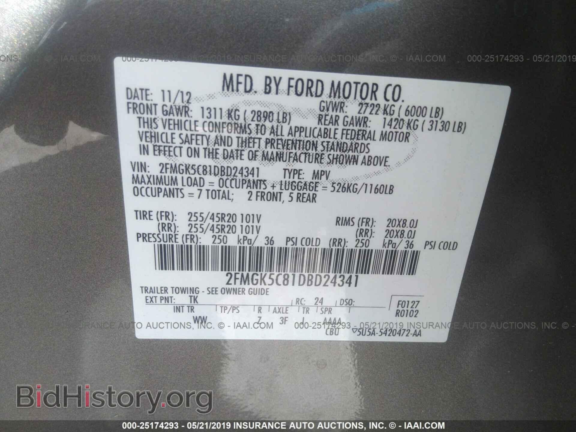 2013 FORD FLEX - VIN: 2FMGK5C81DBD24341 - Photo 9