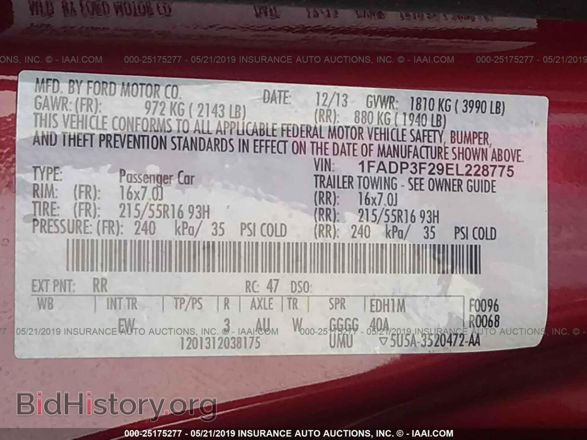 2014 FORD FOCUS - VIN: 1FADP3F29EL228775 - Photo 9