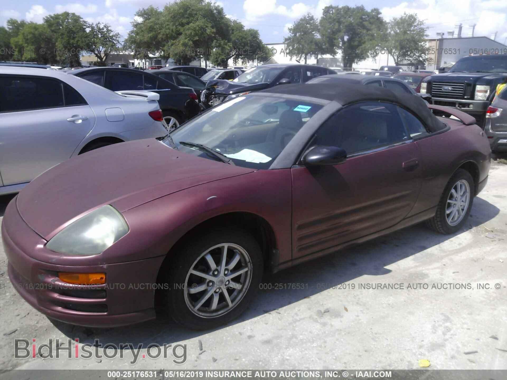 2001 MITSUBISHI ECLIPSE - VIN: 4A3AE45G71E206842 - Photo 2