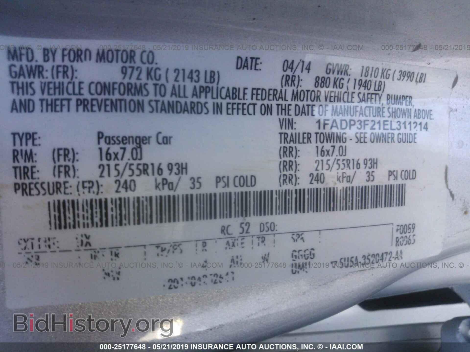 2014 FORD FOCUS - VIN: 1FADP3F21EL311214 - Photo 9