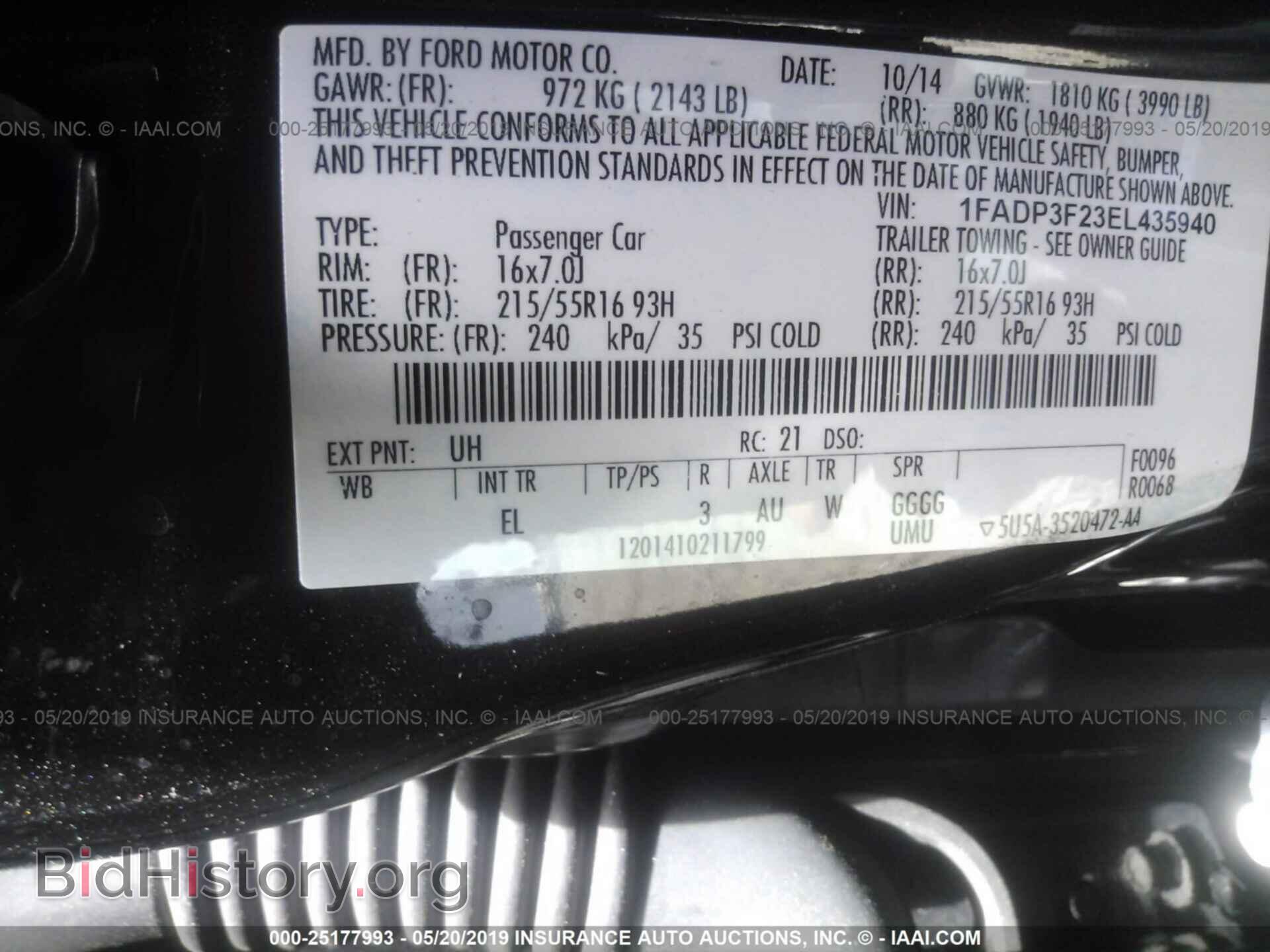 2014 FORD FOCUS - VIN: 1FADP3F23EL435940 - Photo 9