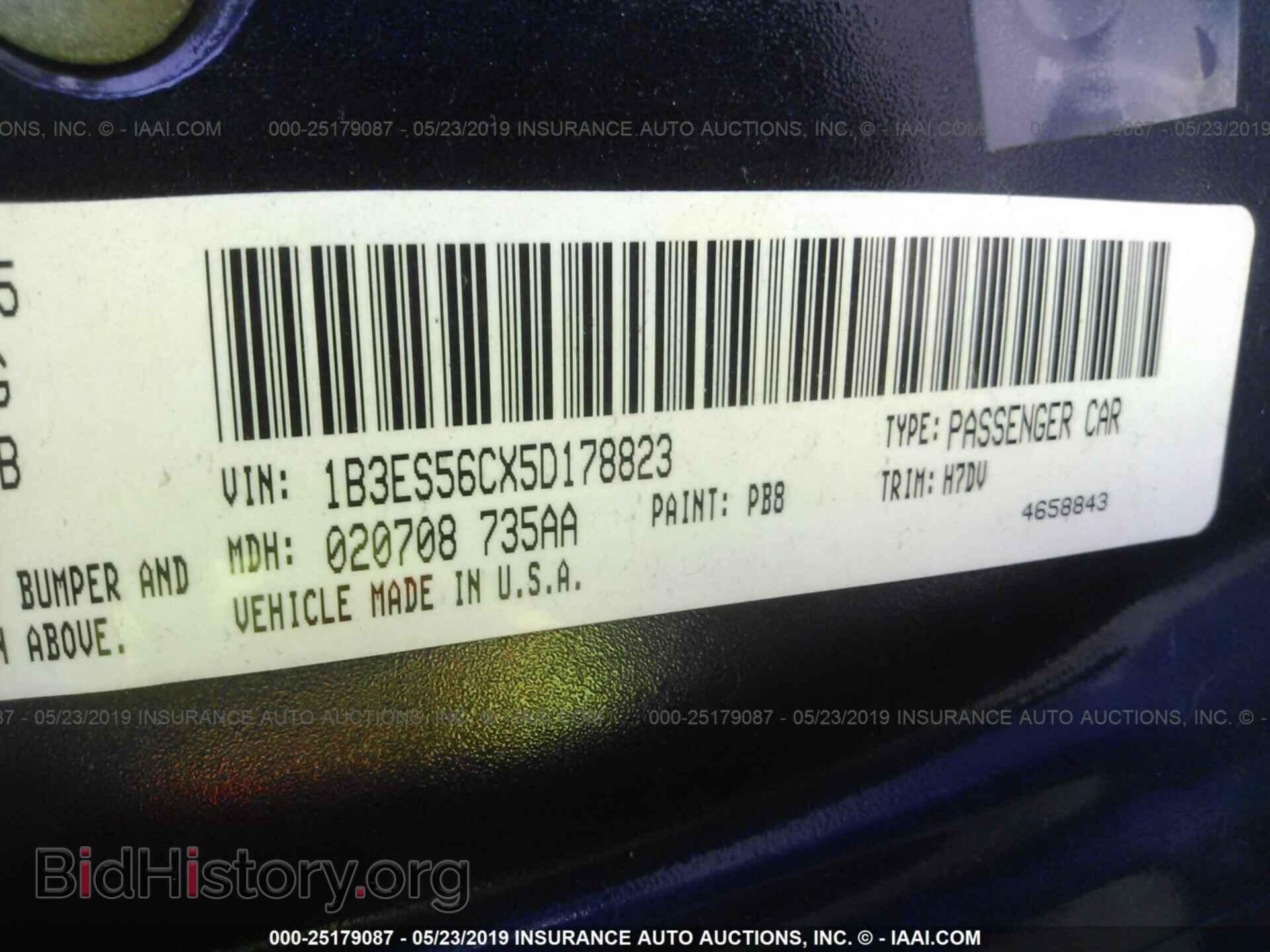 2005 DODGE NEON - VIN: 1B3ES56CX5D178823 - Фото 9