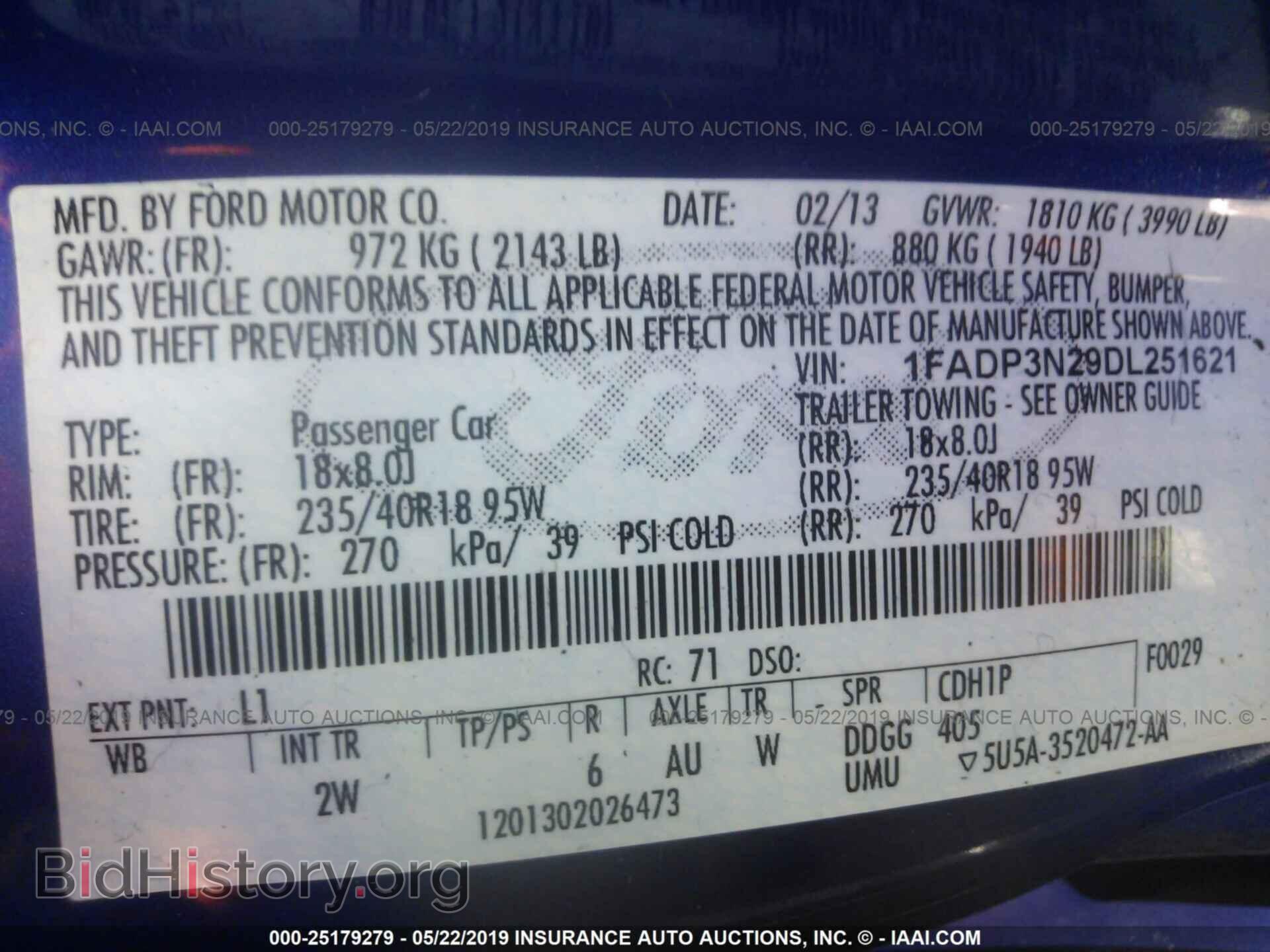 2013 FORD FOCUS - VIN: 1FADP3N29DL251621 - Photo 9