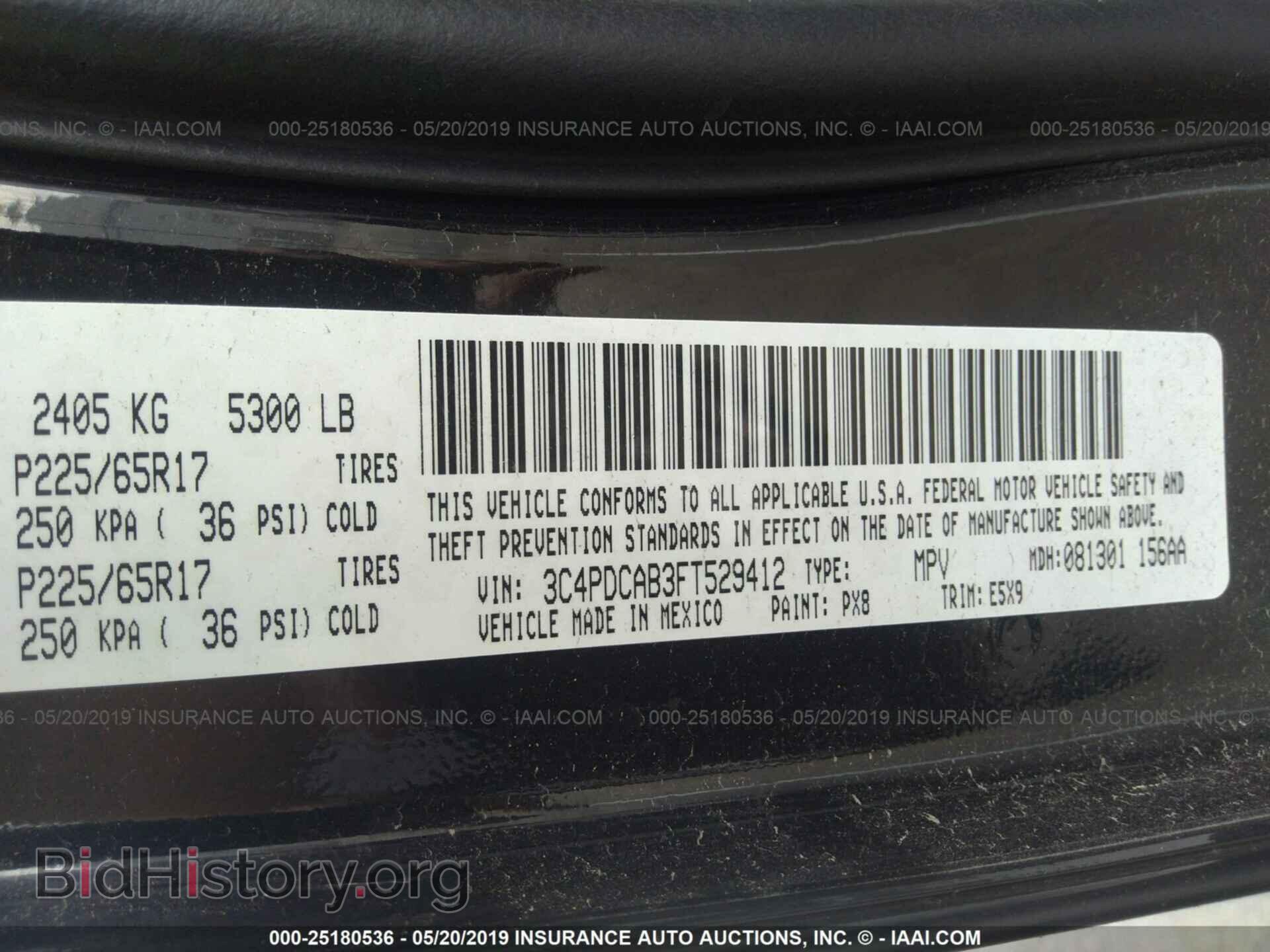 2015 DODGE JOURNEY - VIN: 3C4PDCAB3FT529412 - Фото 9