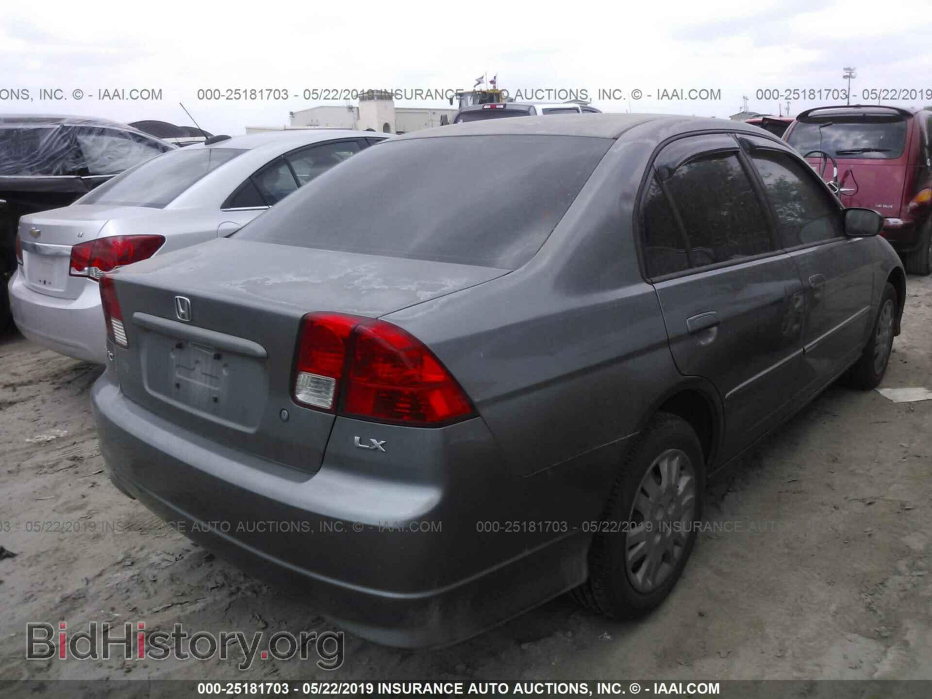 2005 HONDA CIVIC - VIN: 2HGES16565H582148 - Фото 4