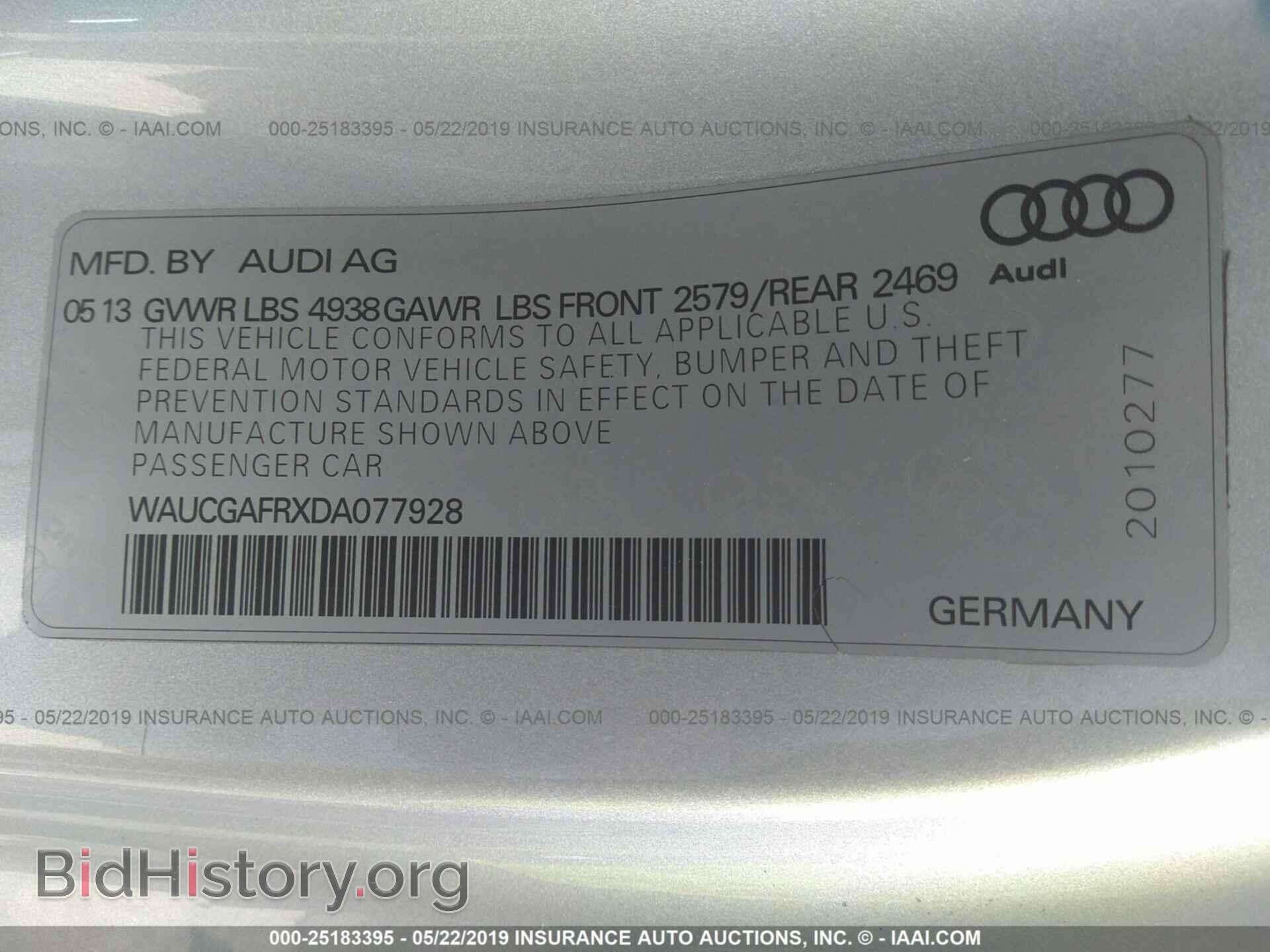 2013 AUDI S5 - VIN: WAUCGAFRXDA077928 - Photo 9