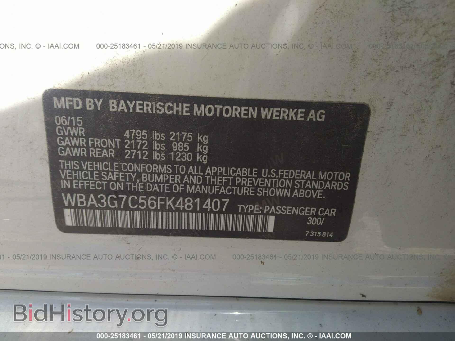 2015 BMW 328 - VIN: WBA3G7C56FK481407 - Фото 9