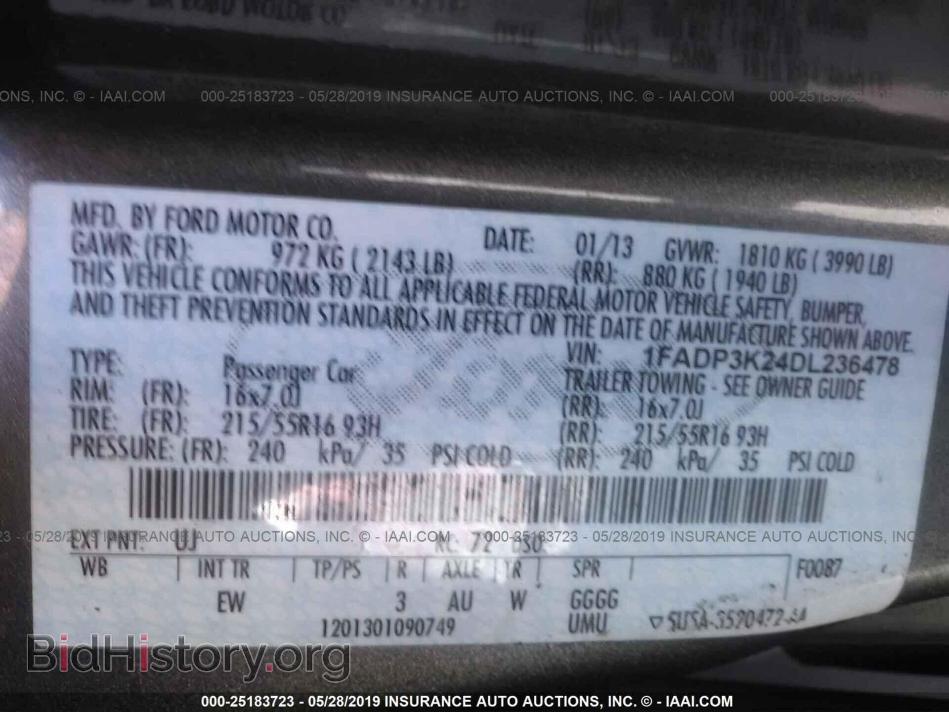 2013 FORD FOCUS - VIN: 1FADP3K24DL236478 - Photo 9