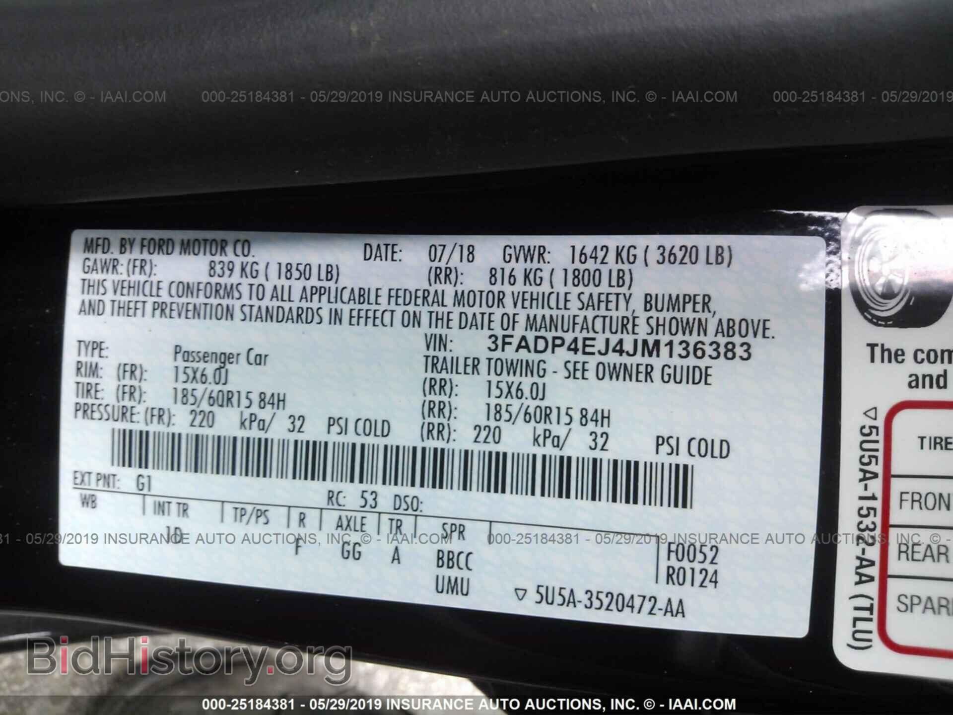 2018 FORD FIESTA - VIN: 3FADP4EJ4JM136383 - Фото 9