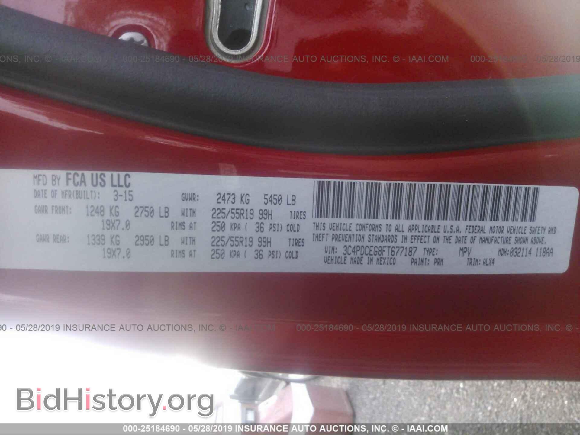 2015 DODGE JOURNEY - VIN: 3C4PDCEG8FT677187 - Photo 9