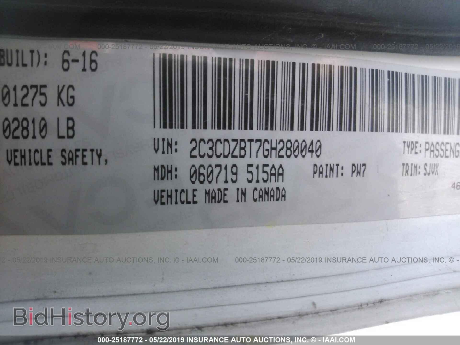 2016 DODGE CHALLENGER - VIN: 2C3CDZBT7GH280040 - Photo 9