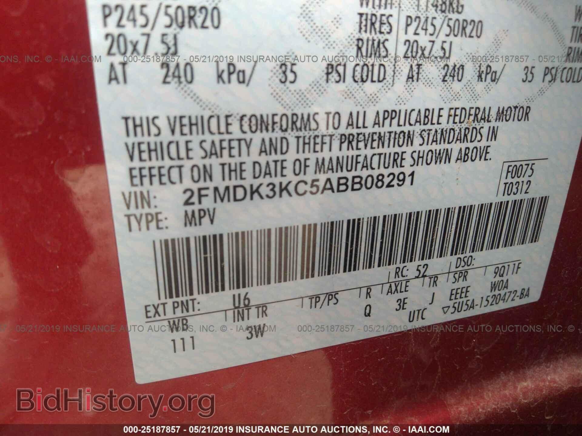 2010 FORD EDGE - VIN: 2FMDK3KC5ABB08291 - Photo 9
