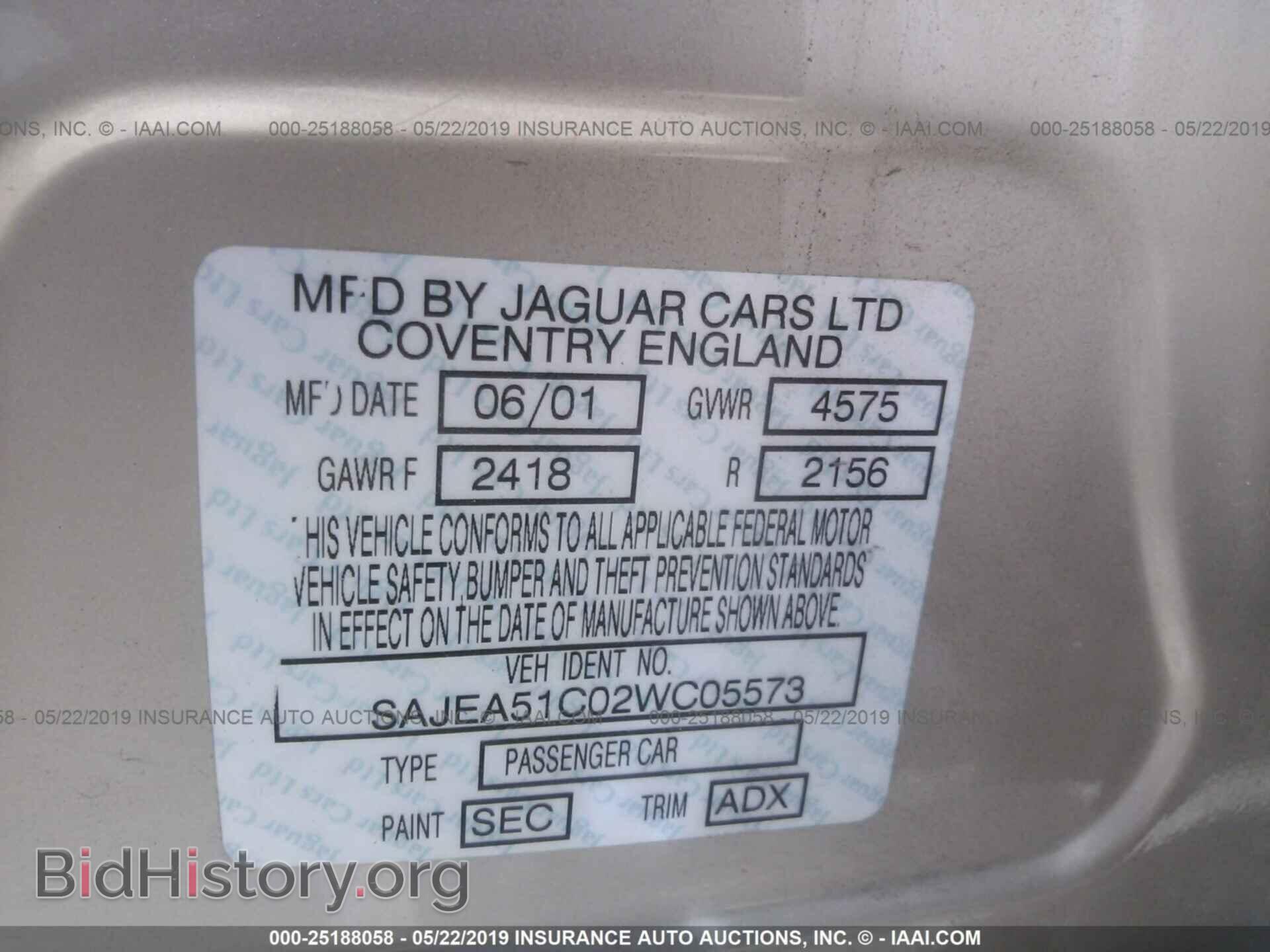 2002 JAGUAR X-TYPE - VIN: SAJEA51C02WC05573 - Photo 9