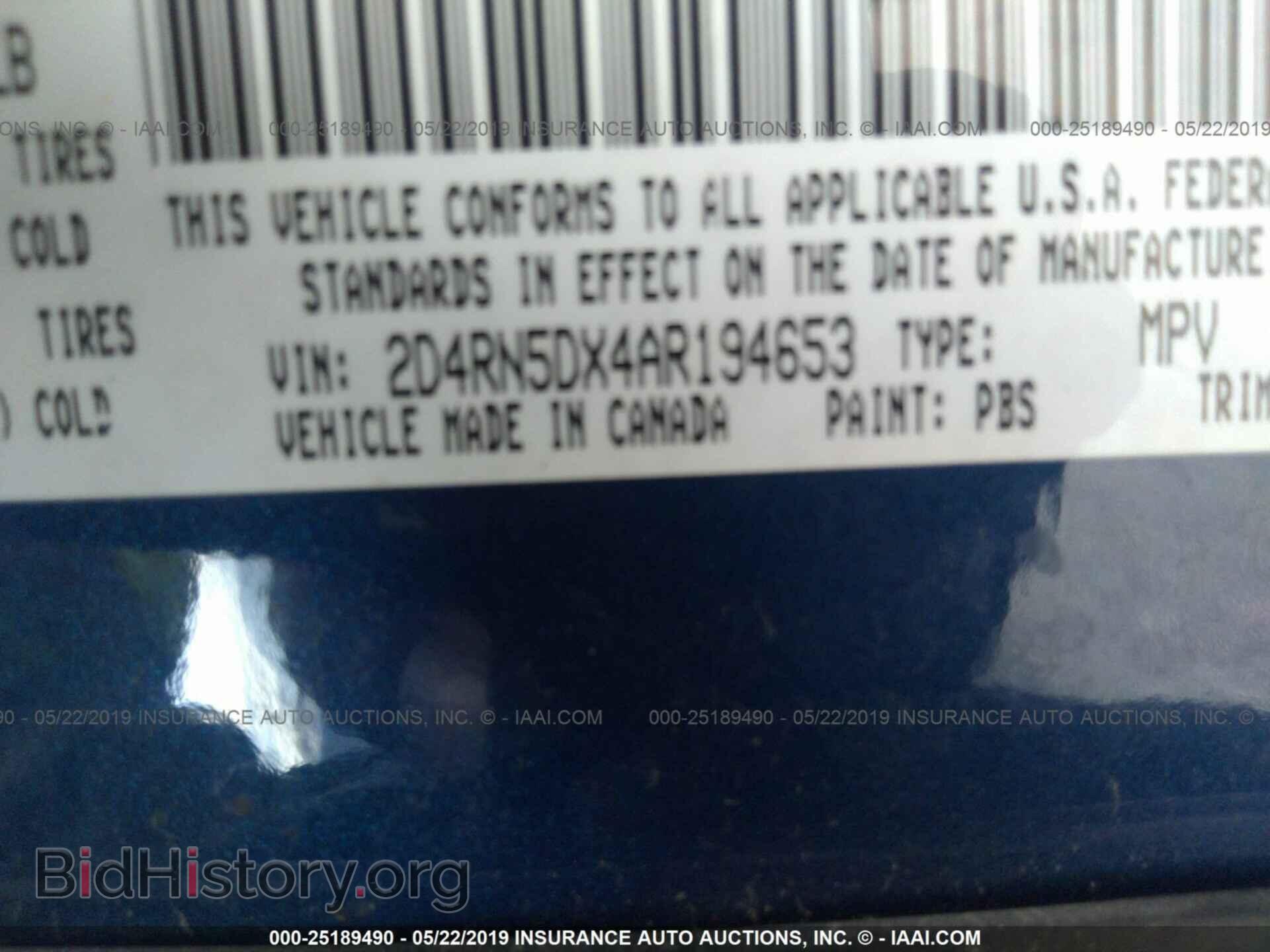 2010 DODGE GRAND CARAVAN - VIN: 2D4RN5DX4AR194653 - Фото 9