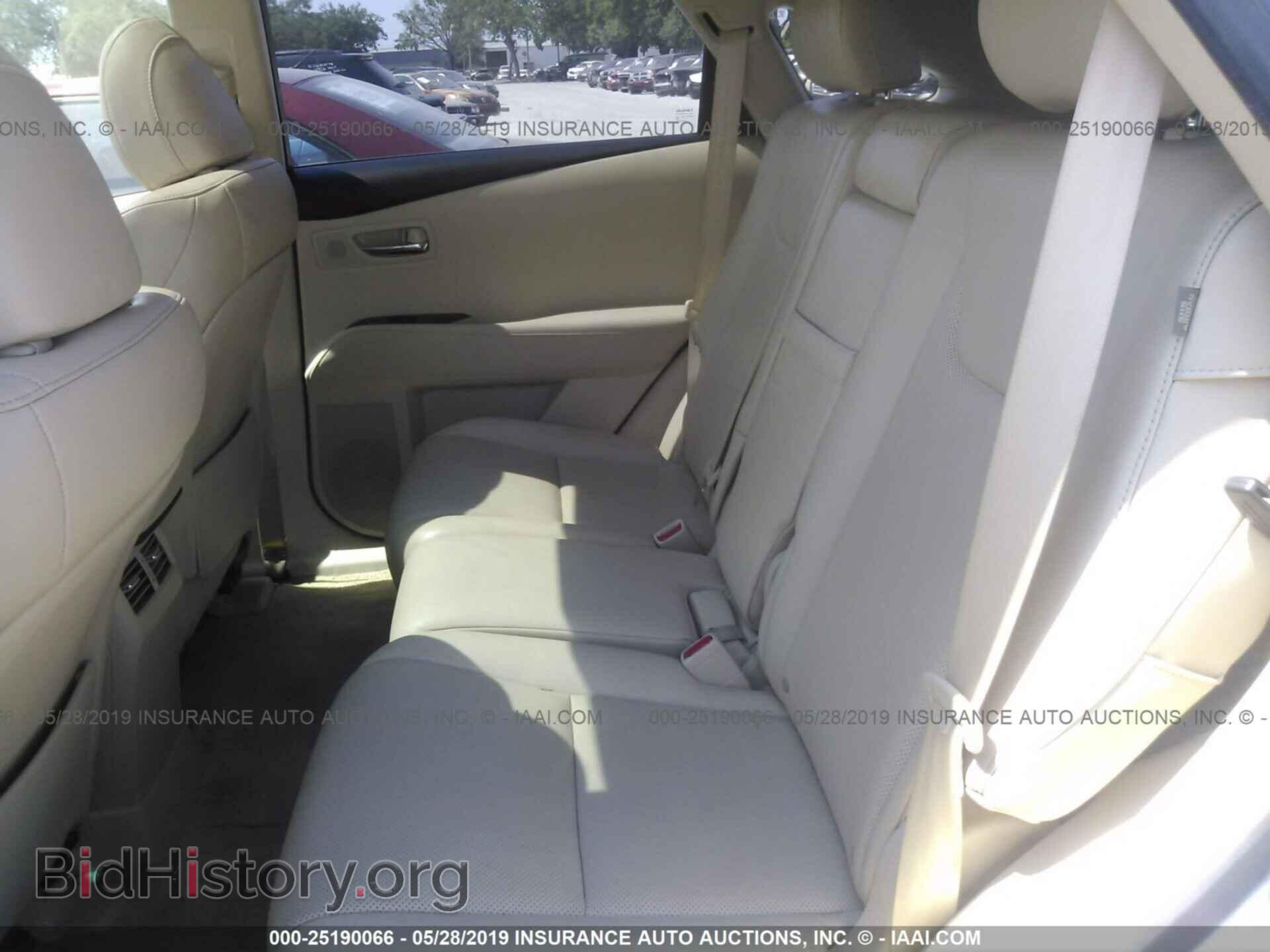 2012 LEXUS RX - VIN: 2T2BK1BA2CC131872 - Фото 8