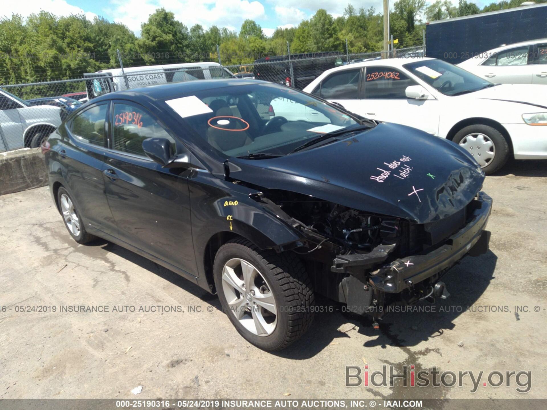 Photo KMHDH4AEXGU600499 - HYUNDAI ELANTRA 2016