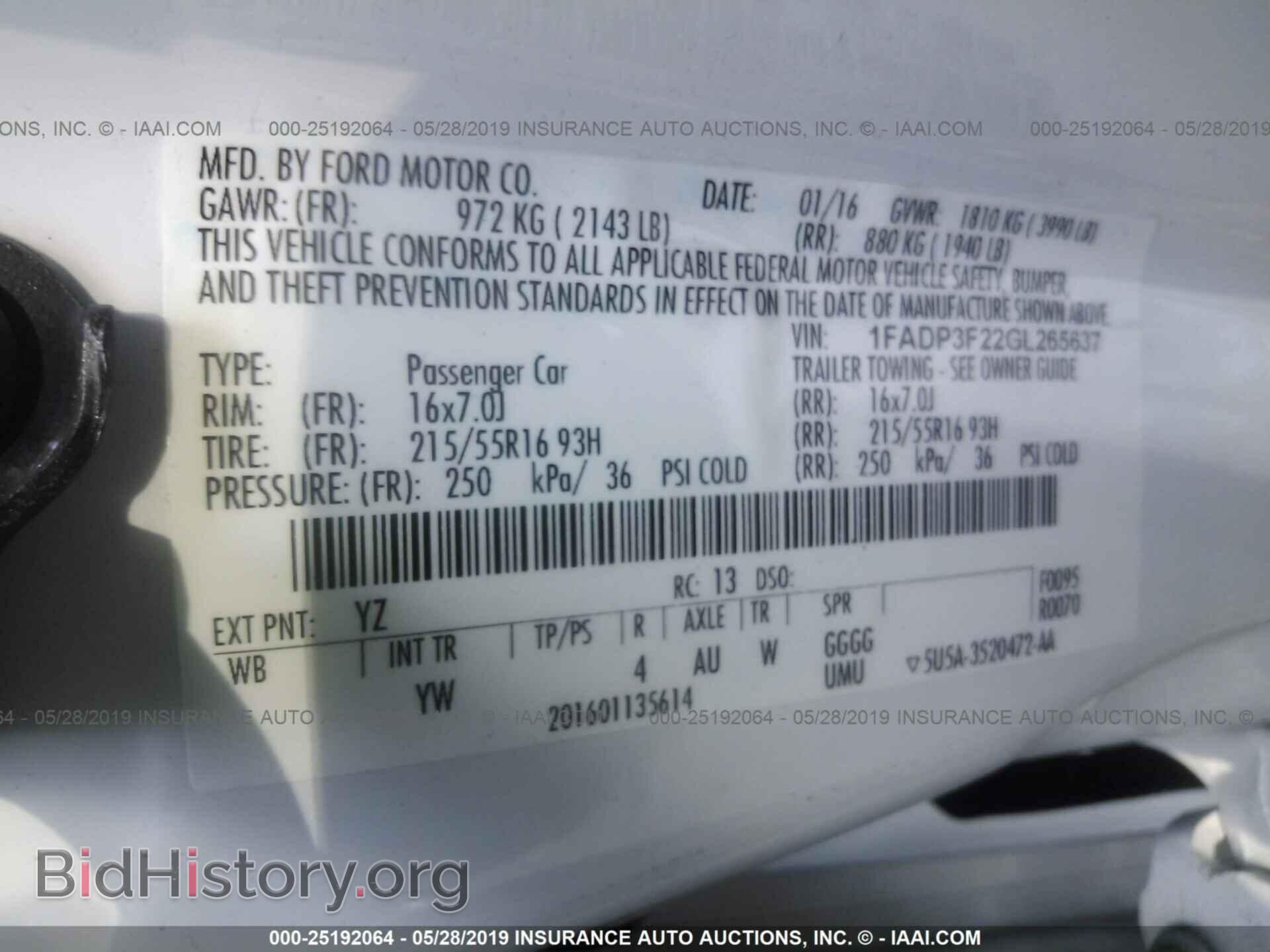 2016 FORD FOCUS - VIN: 1FADP3F22GL265637 - Photo 9