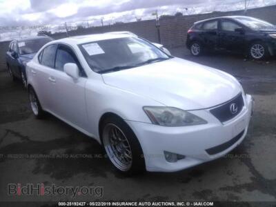 2007 Lexus IS 250, белый — VIN JTHBK262672042418, IAAI