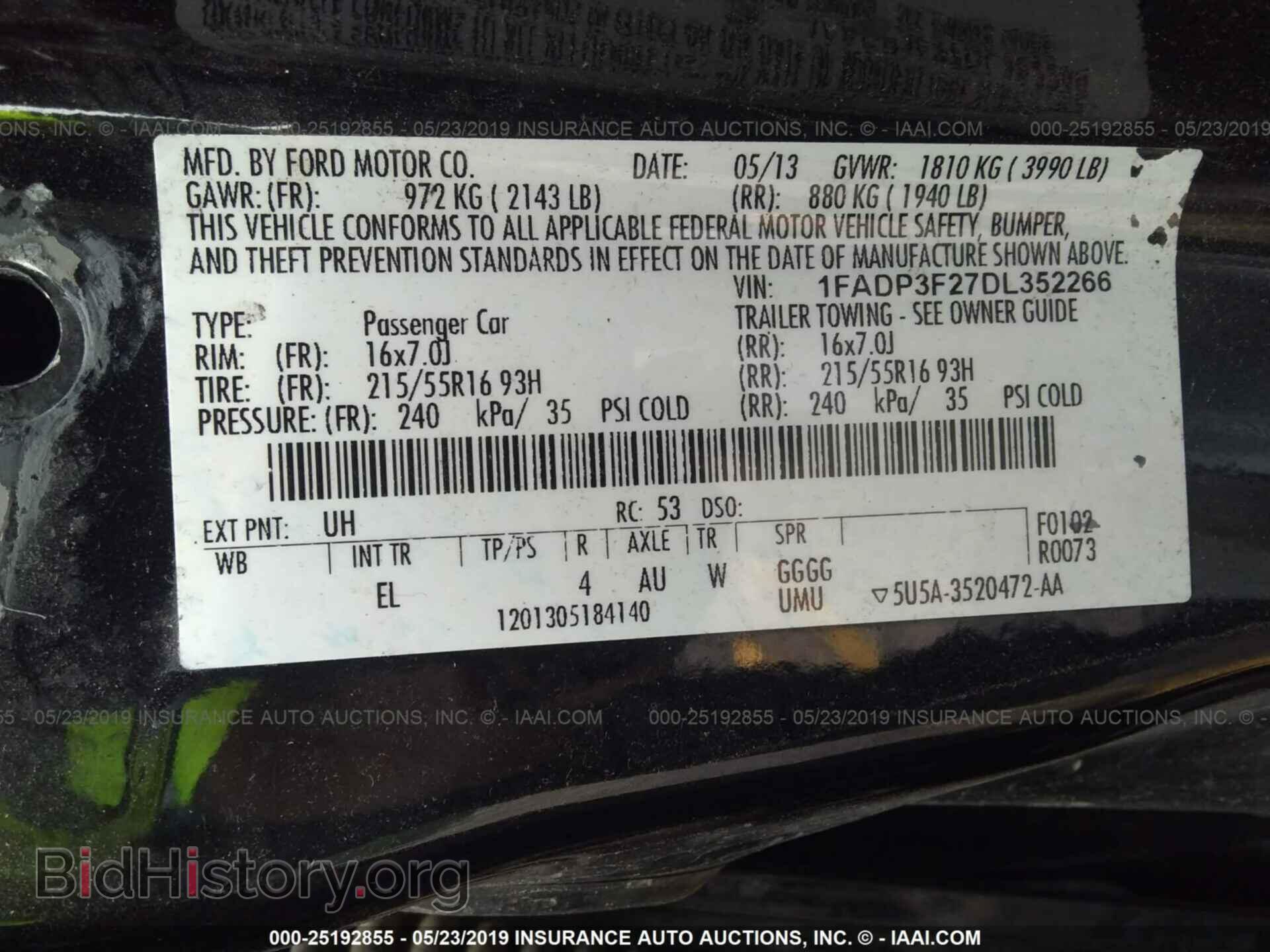 2013 FORD FOCUS - VIN: 1FADP3F27DL352266 - Photo 9