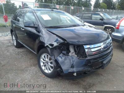 2009 Ford EDGE SEL, черный — VIN 2FMDK38C39BA97259, IAAI
