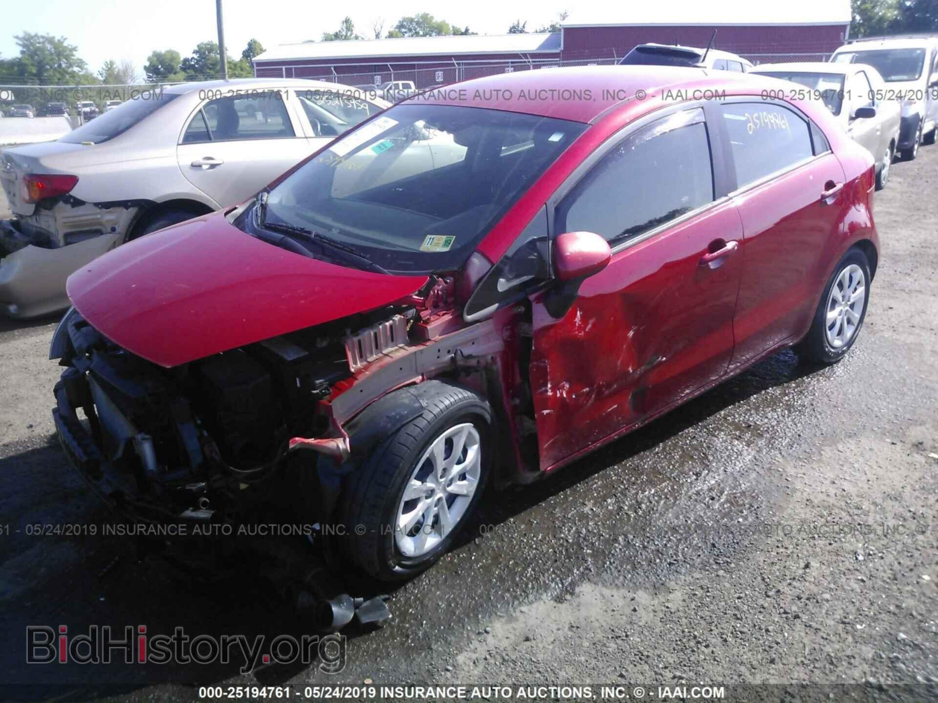 2013 KIA RIO - VIN: KNADN5A34D6113216 - Фото 2