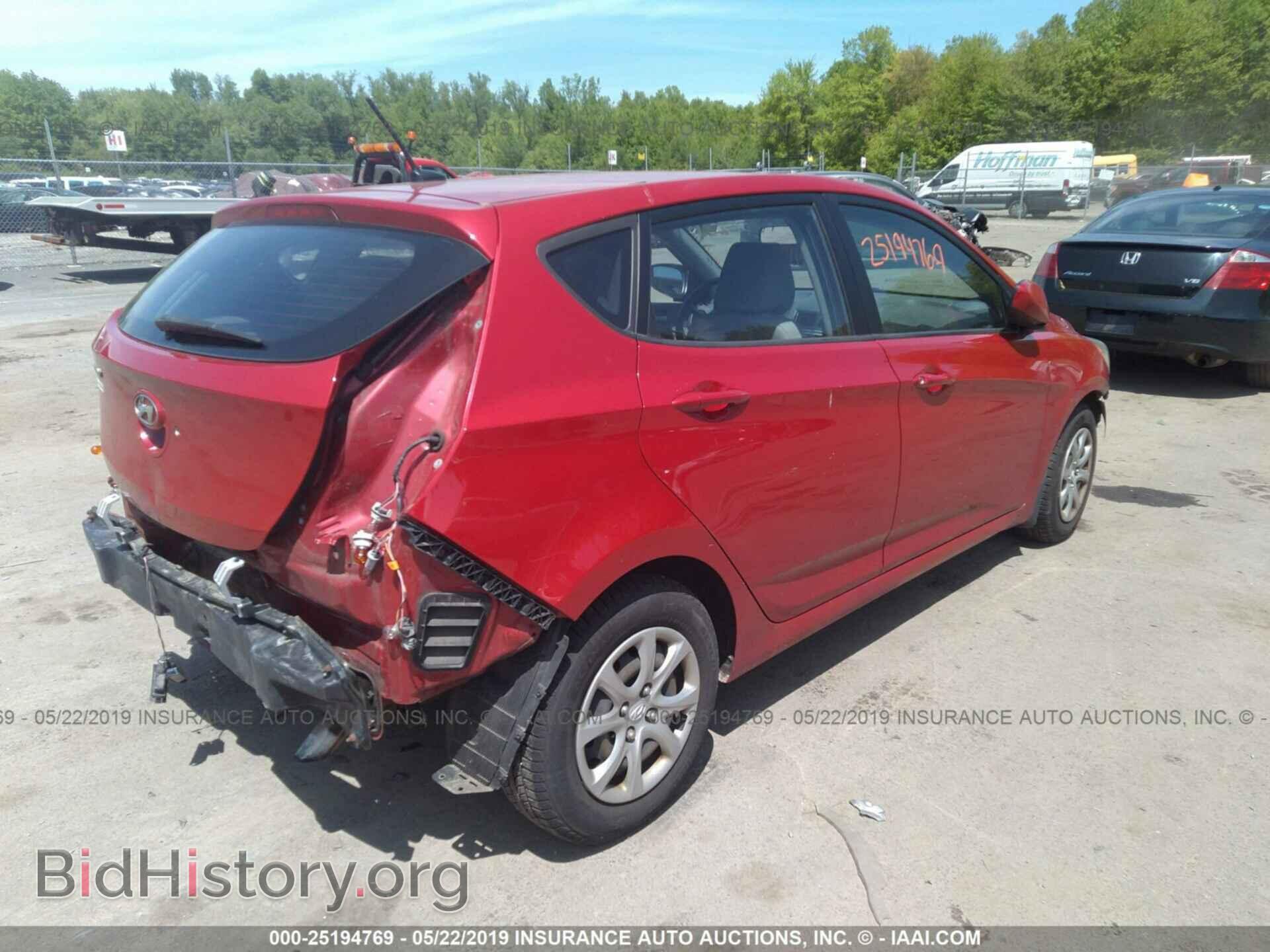 2012 HYUNDAI ACCENT - VIN: KMHCT5AE1CU033478 - Фото 4