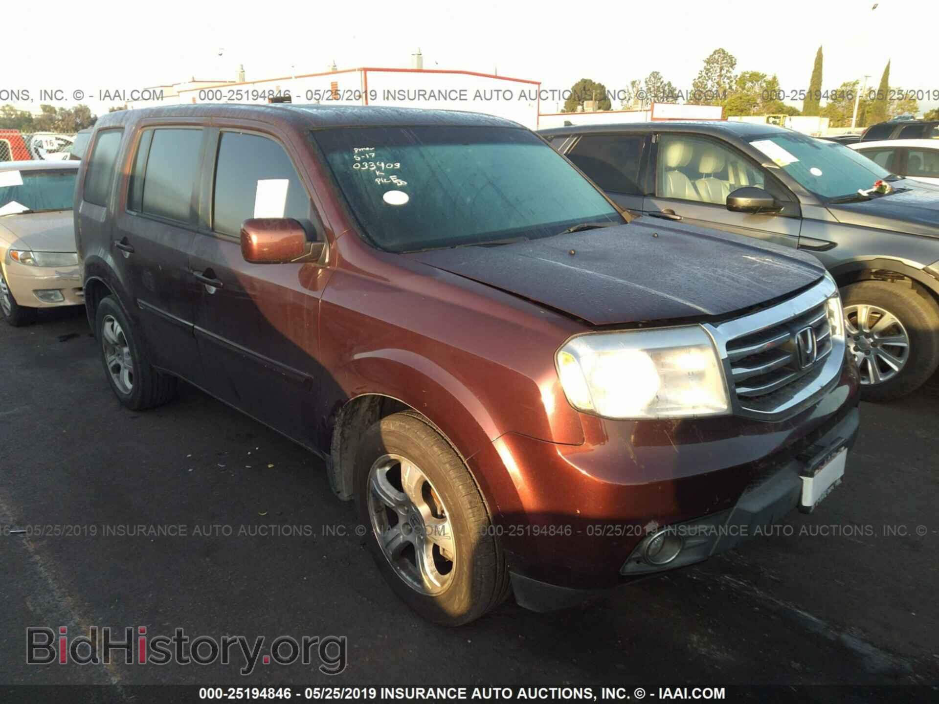 Фотография 5FNYF3H58CB033403 - HONDA PILOT 2012
