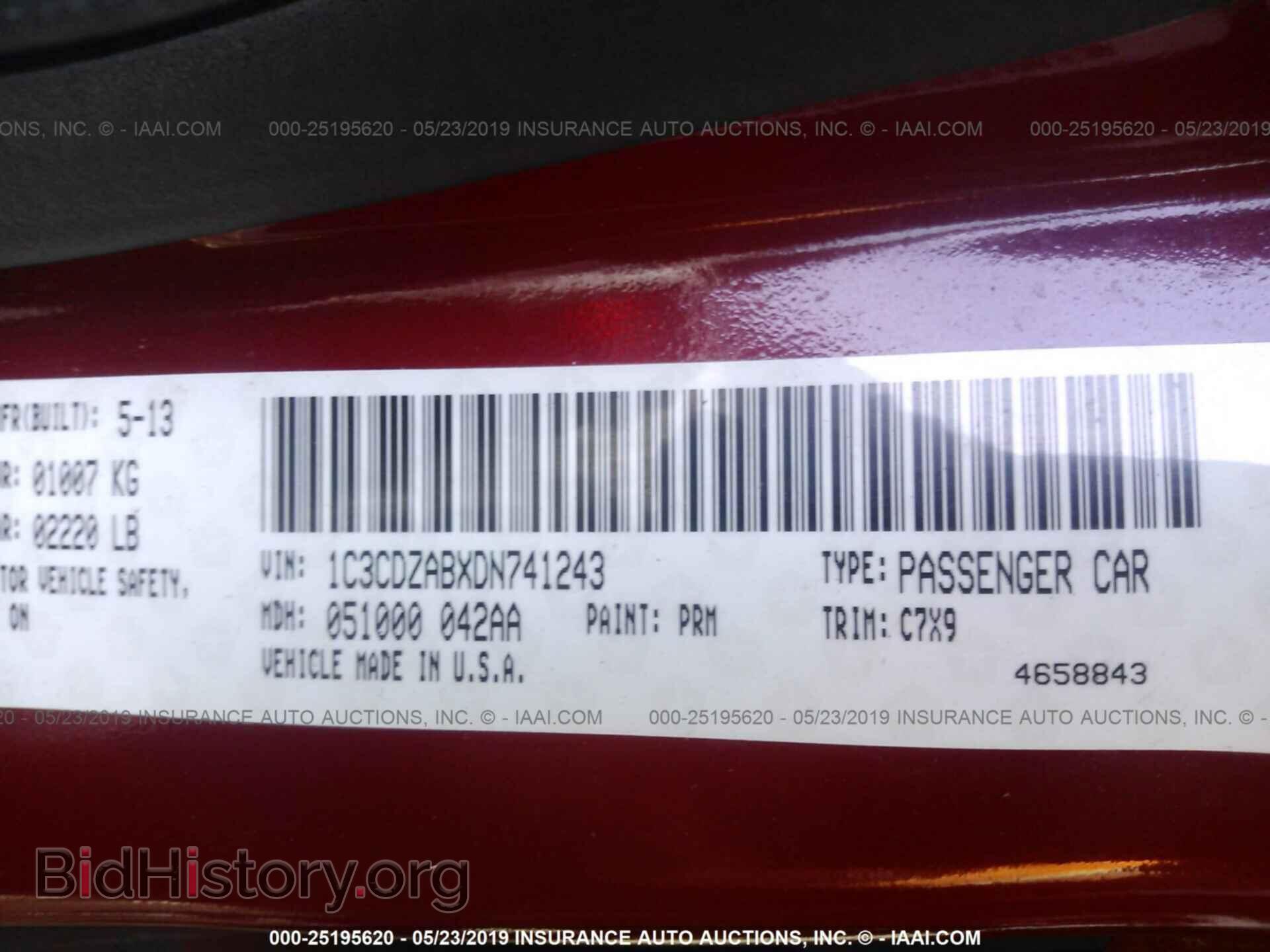 2013 DODGE AVENGER - VIN: 1C3CDZABXDN741243 - Photo 9