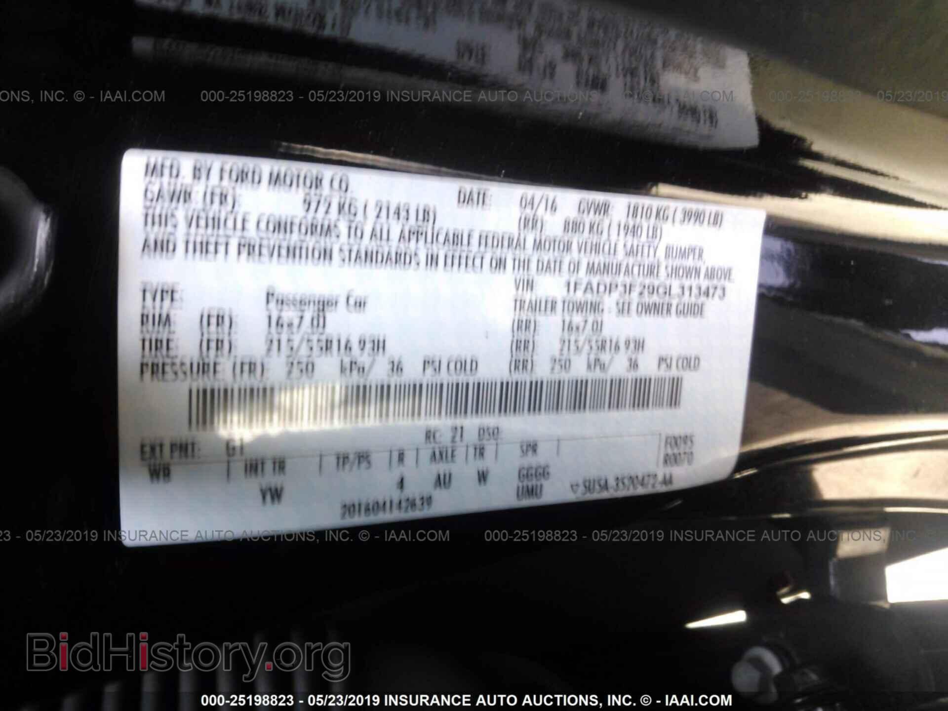 2016 FORD FOCUS - VIN: 1FADP3F29GL313473 - Photo 9