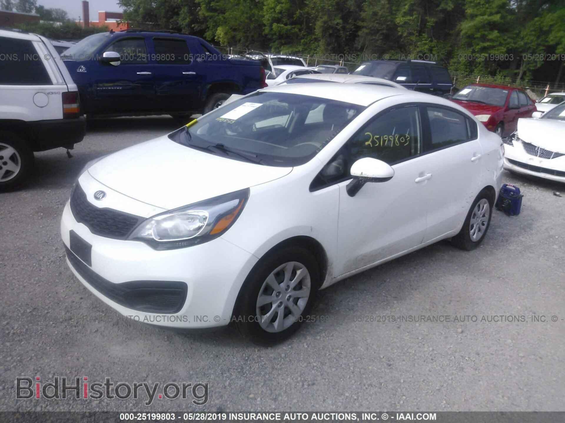 2014 KIA RIO - VIN: KNADM4A34E6420254 - Фото 2