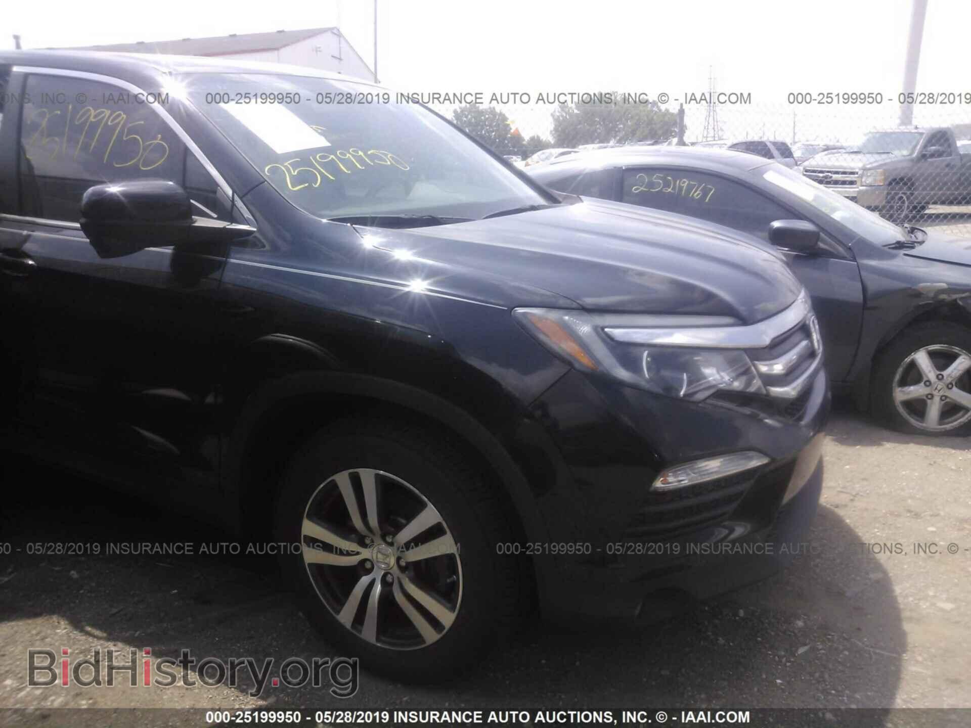 Фотография 5FNYF6H84GB010847 - HONDA PILOT 2016
