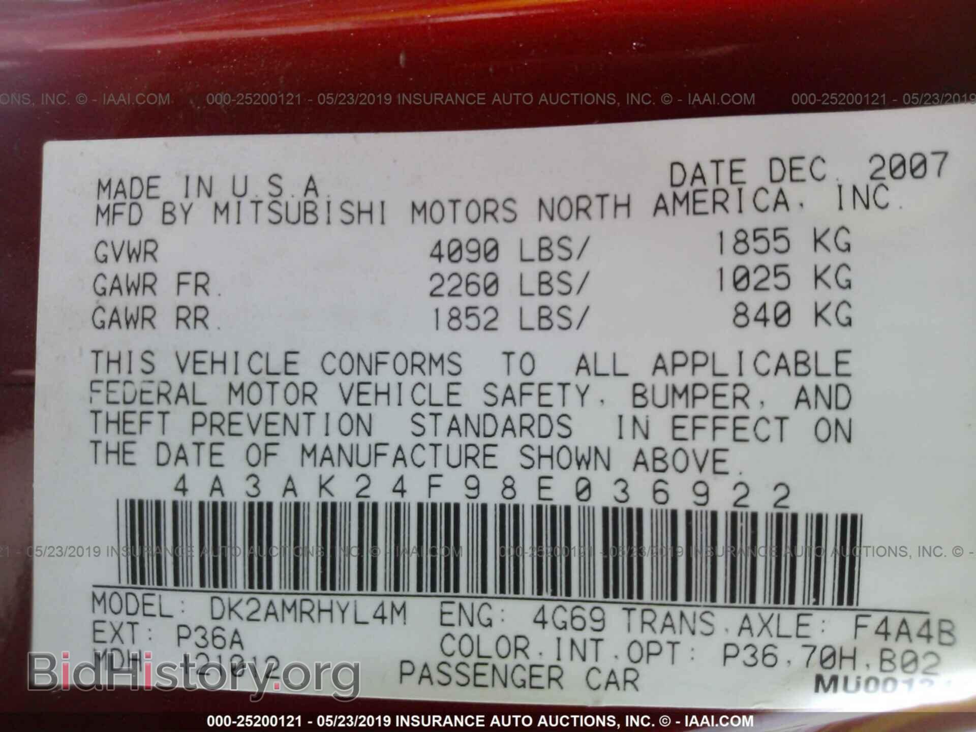 2008 MITSUBISHI ECLIPSE - VIN: 4A3AK24F98E036922 - Photo 9