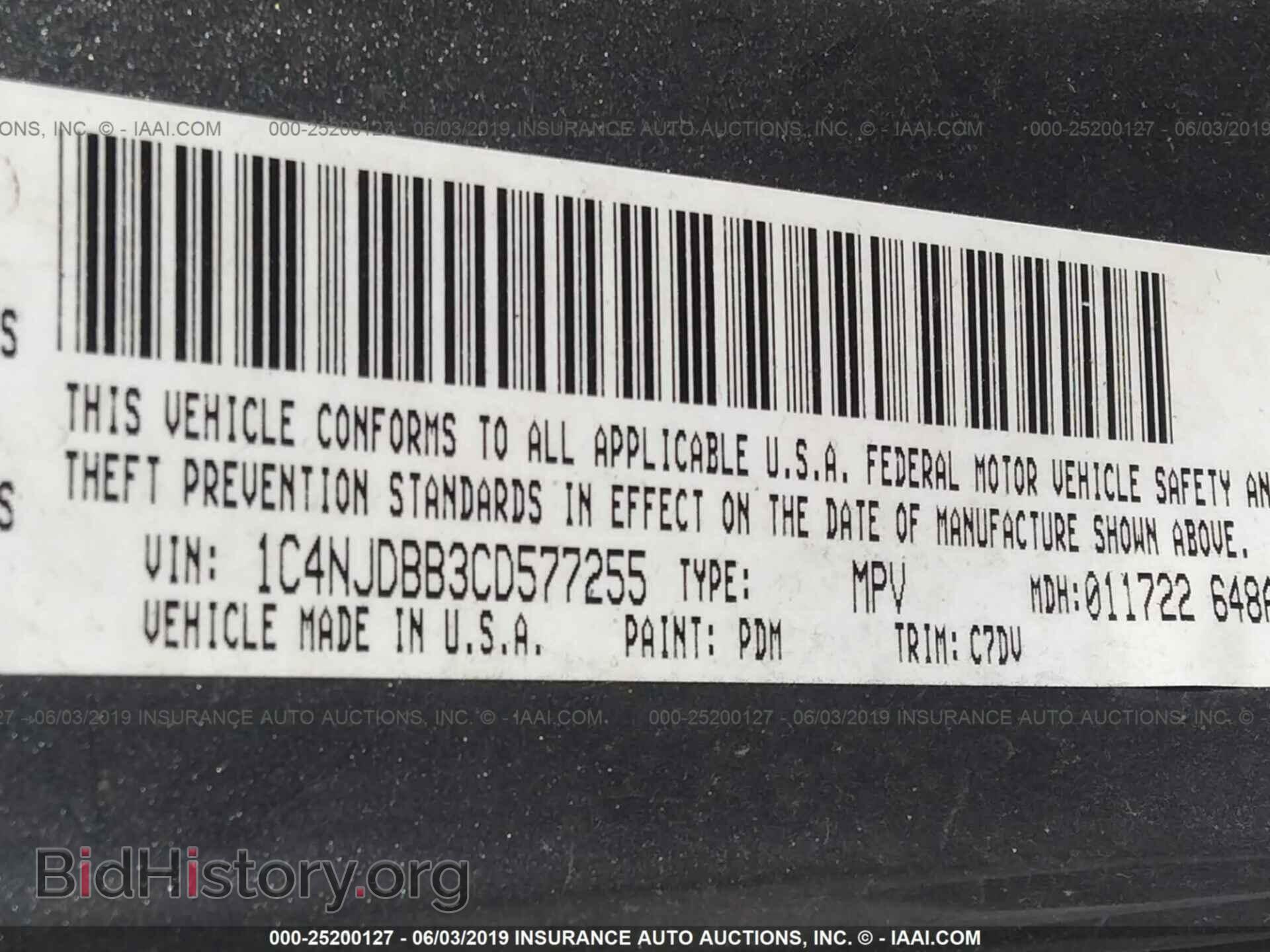 2012 JEEP COMPASS - VIN: 1C4NJDBB3CD577255 - Photo 9