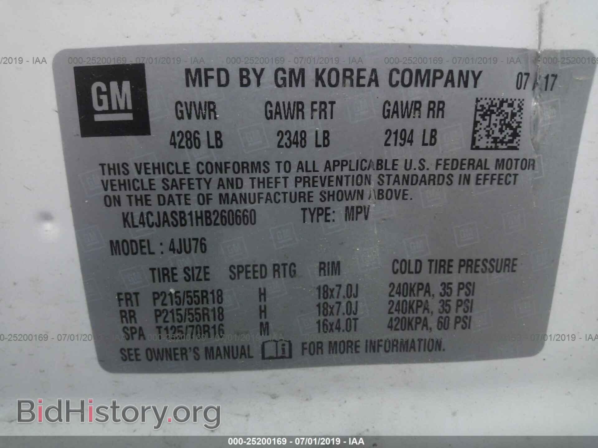 2017 BUICK ENCORE - VIN: KL4CJASB1HB260660 - Photo 9