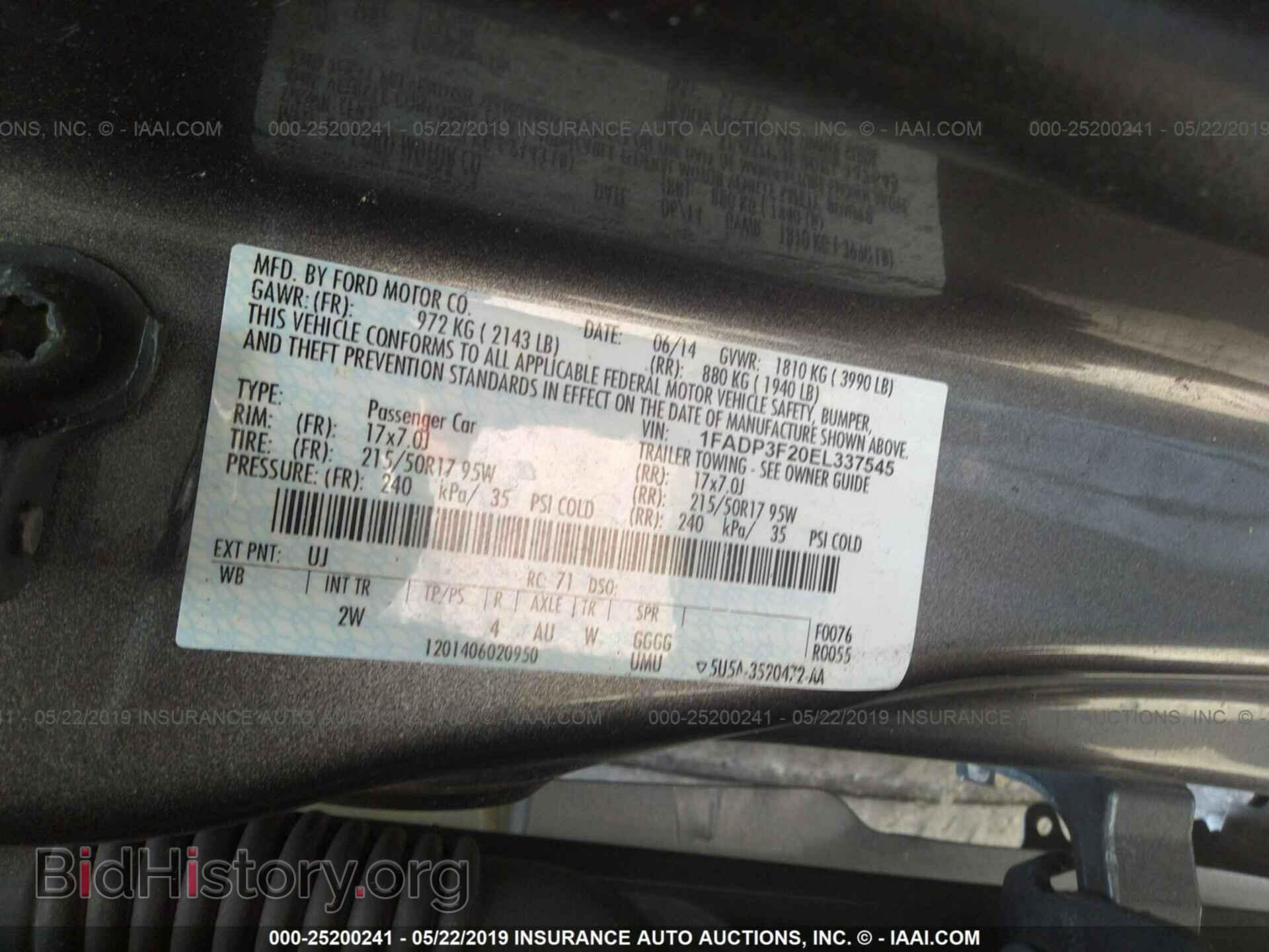 2014 FORD FOCUS - VIN: 1FADP3F20EL337545 - Photo 9