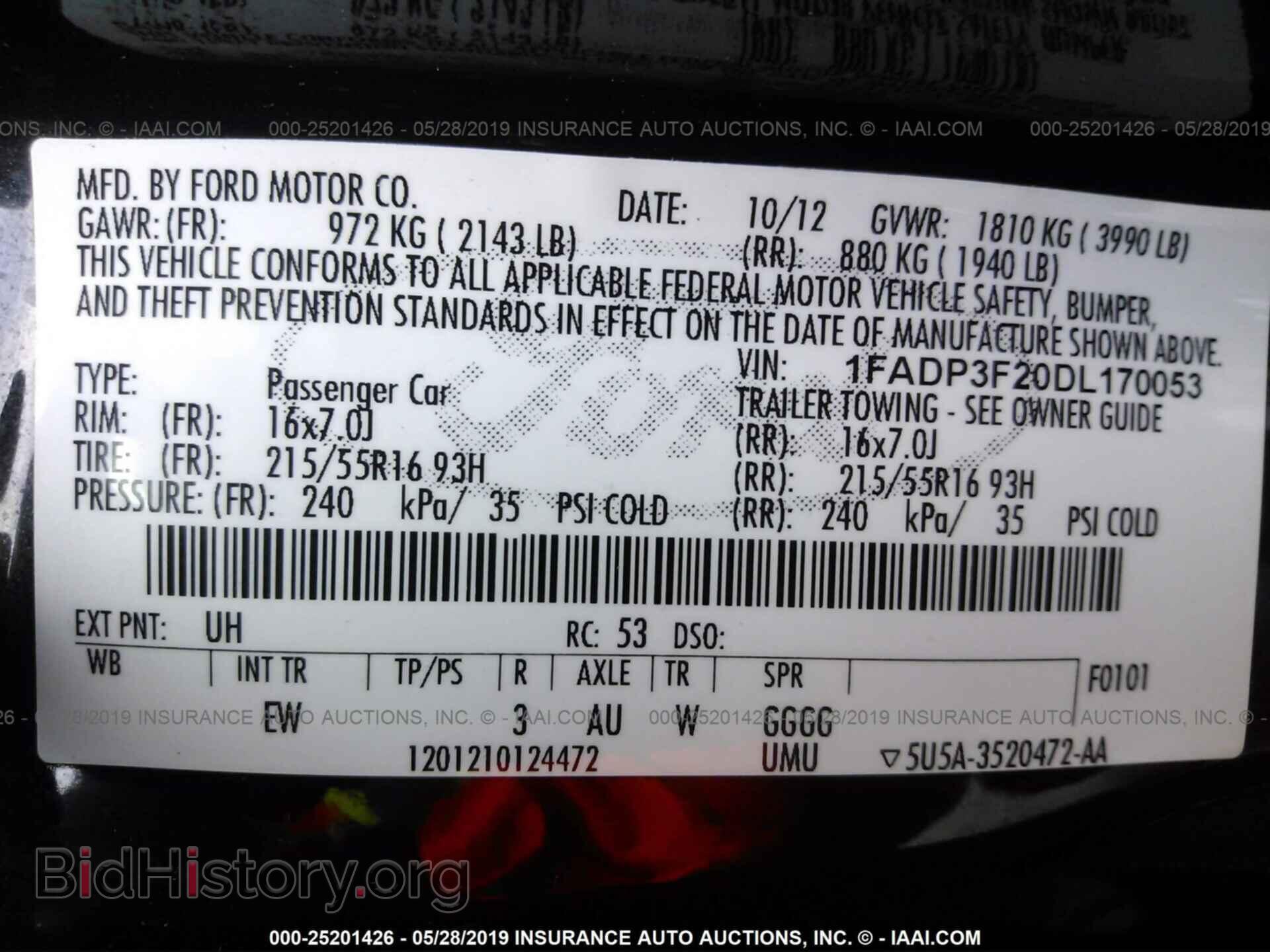 2013 FORD FOCUS - VIN: 1FADP3F20DL170053 - Photo 9