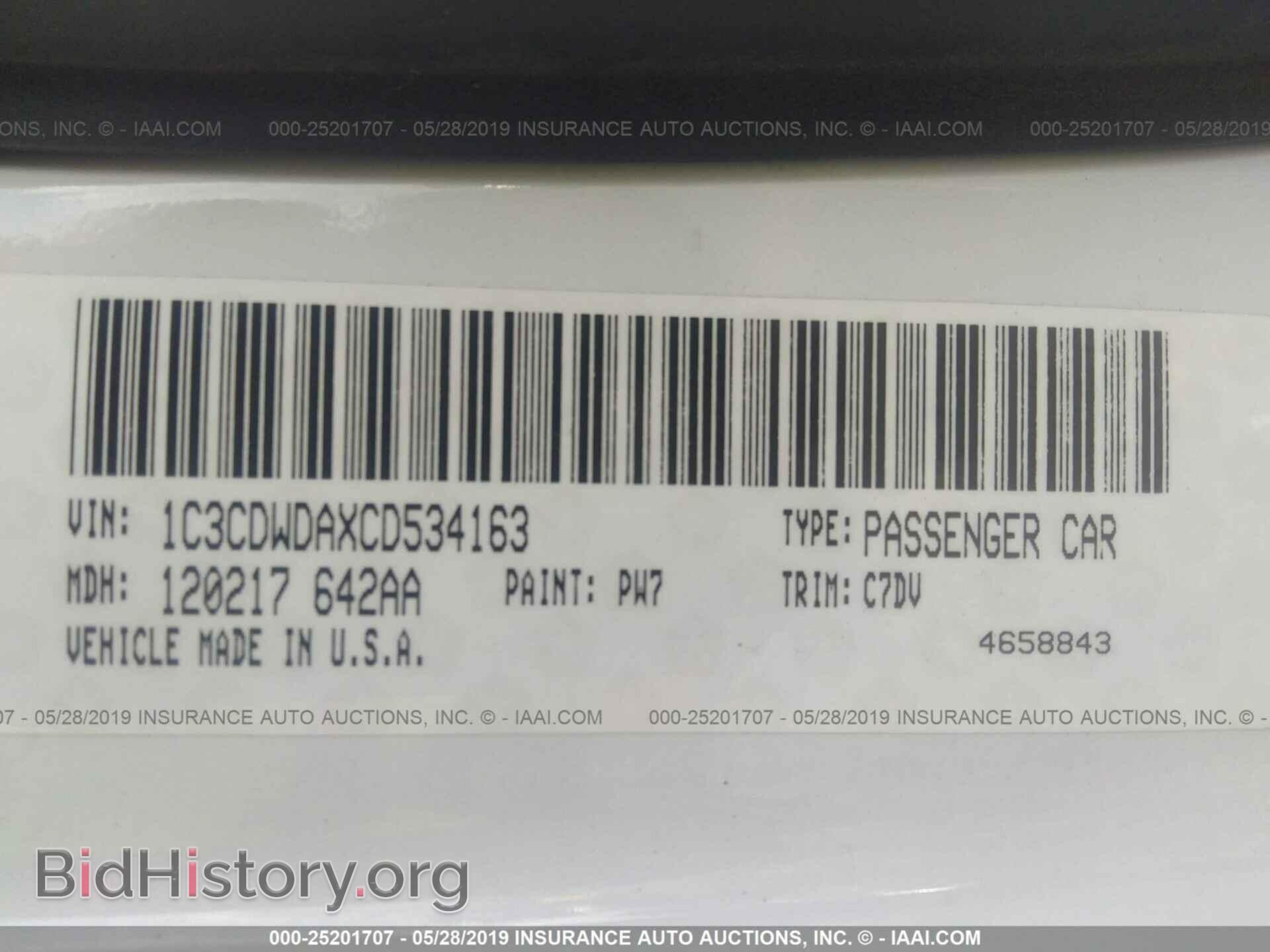 2012 DODGE CALIBER - VIN: 1C3CDWDAXCD534163 - Photo 9