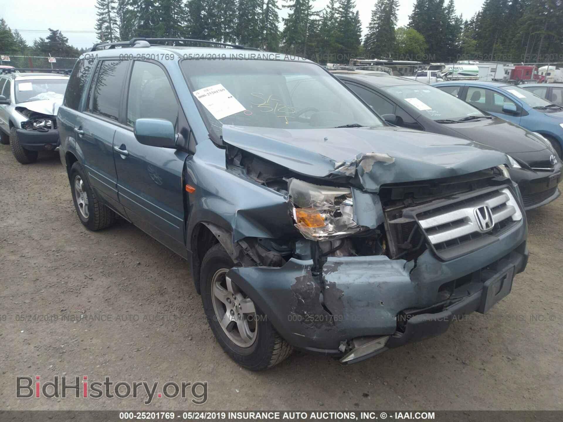 Photo 5FNYF28406B007089 - HONDA PILOT 2006