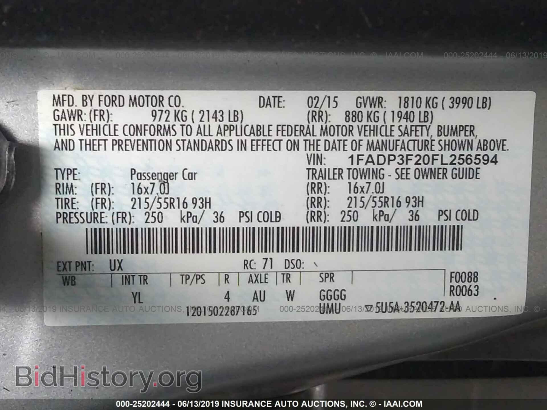2015 FORD FOCUS - VIN: 1FADP3F20FL256594 - Photo 9