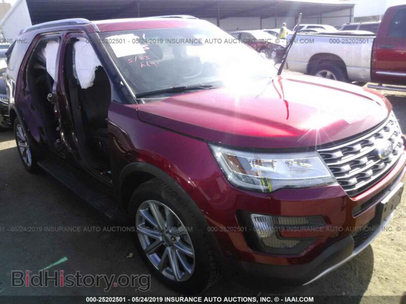 2016 Ford EXPLORER Limited (VIN 1FM5K8F88GGB19228) — фото 1 из 10, IAAI, повреждение: правый бок
