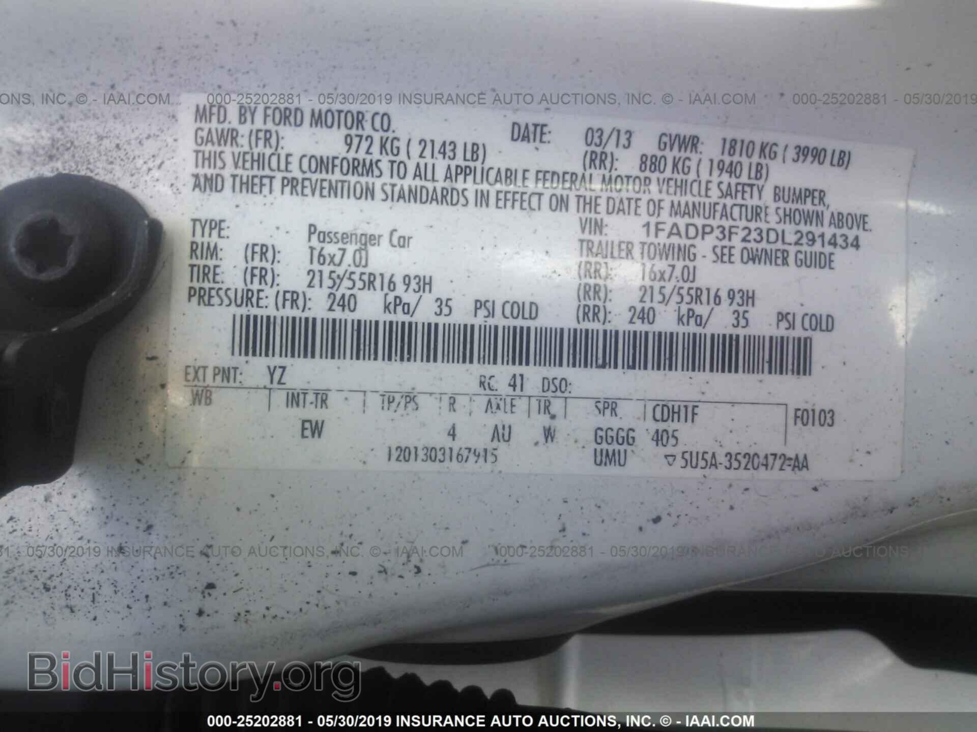 2013 FORD FOCUS - VIN: 1FADP3F23DL291434 - Photo 9