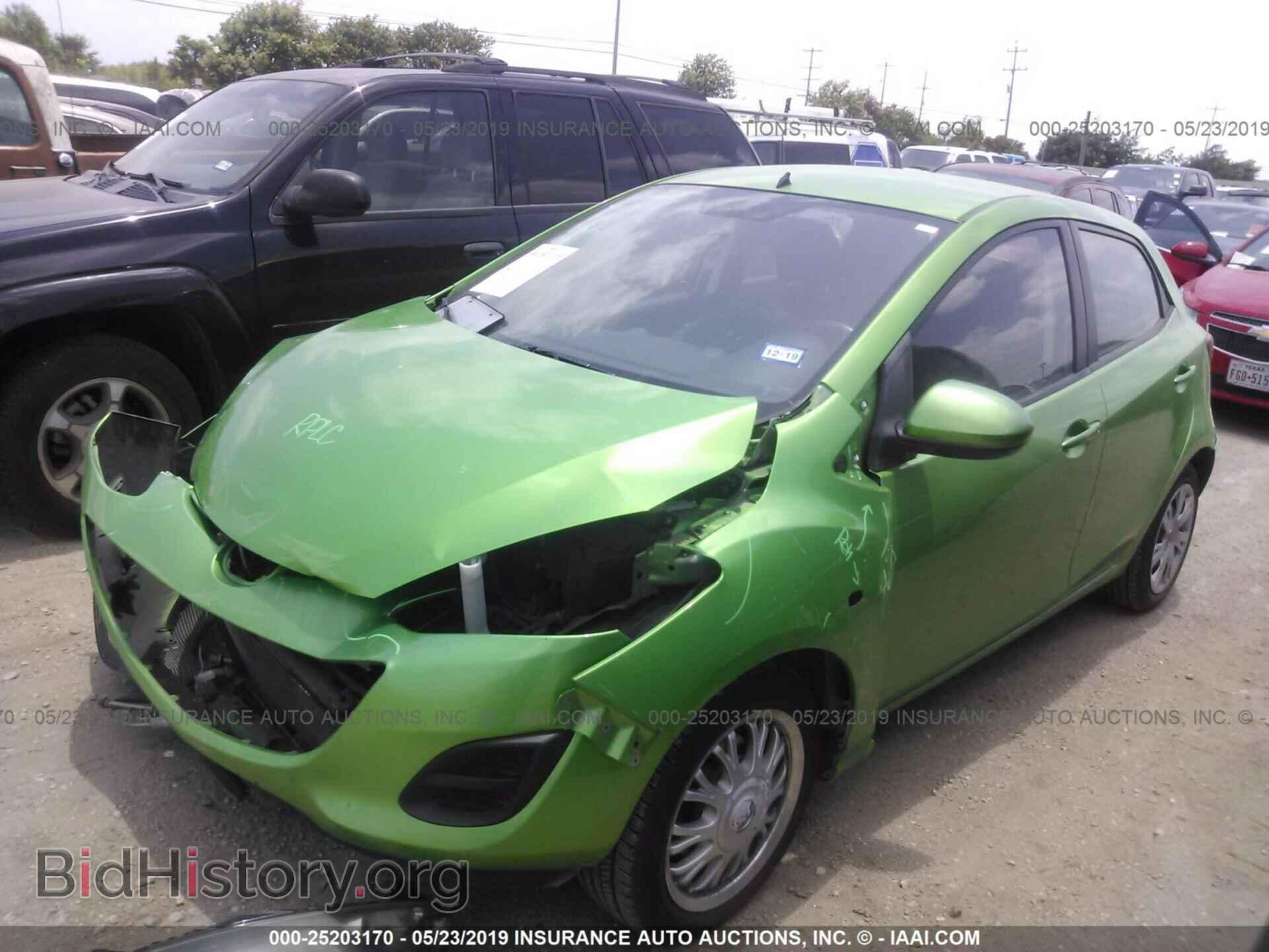 2012 MAZDA MAZDA2 - VIN: JM1DE1KY0C0151873 - Фото 2