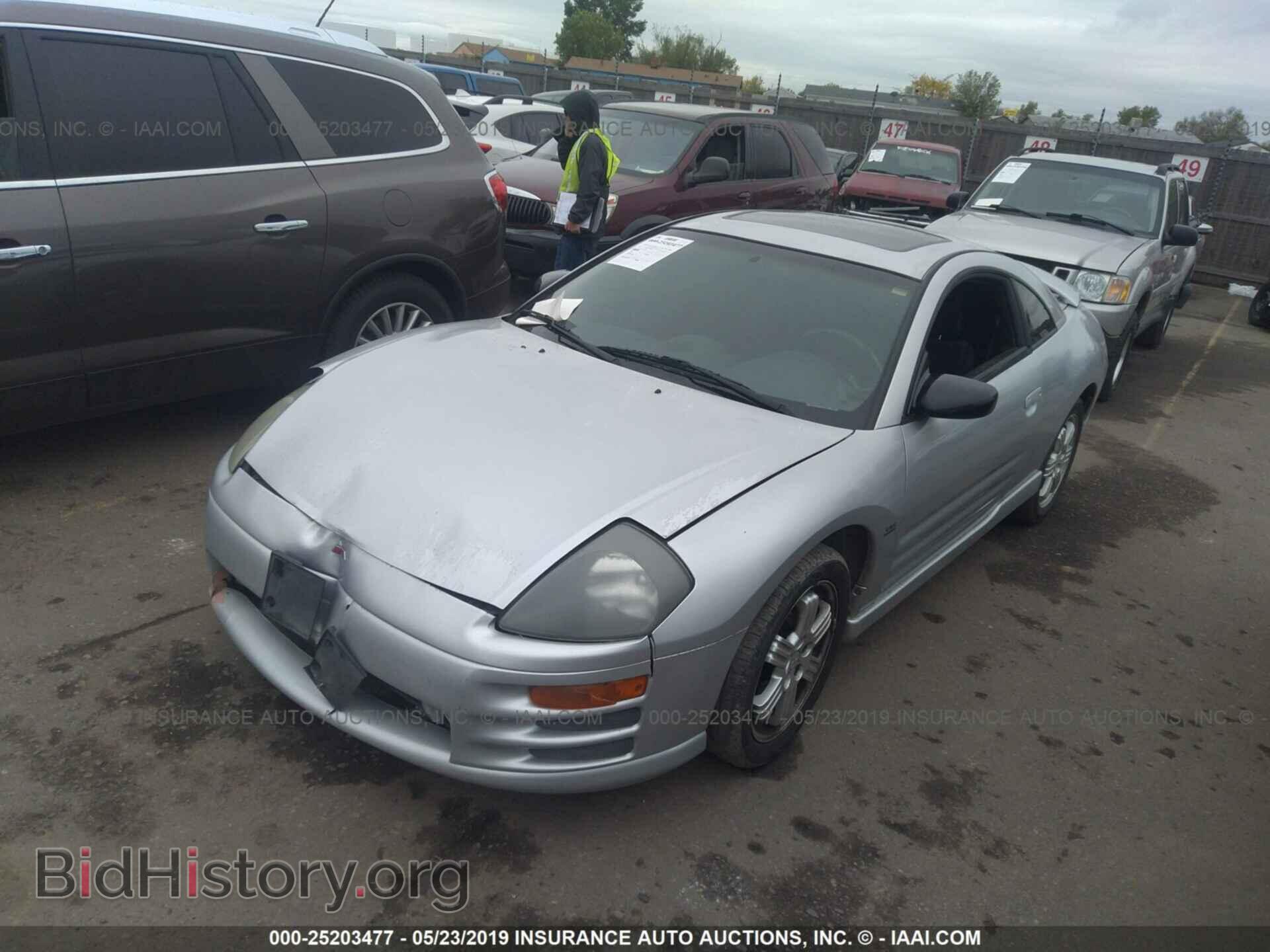2001 MITSUBISHI ECLIPSE - VIN: 4A3AC84H81E140194 - Фото 2