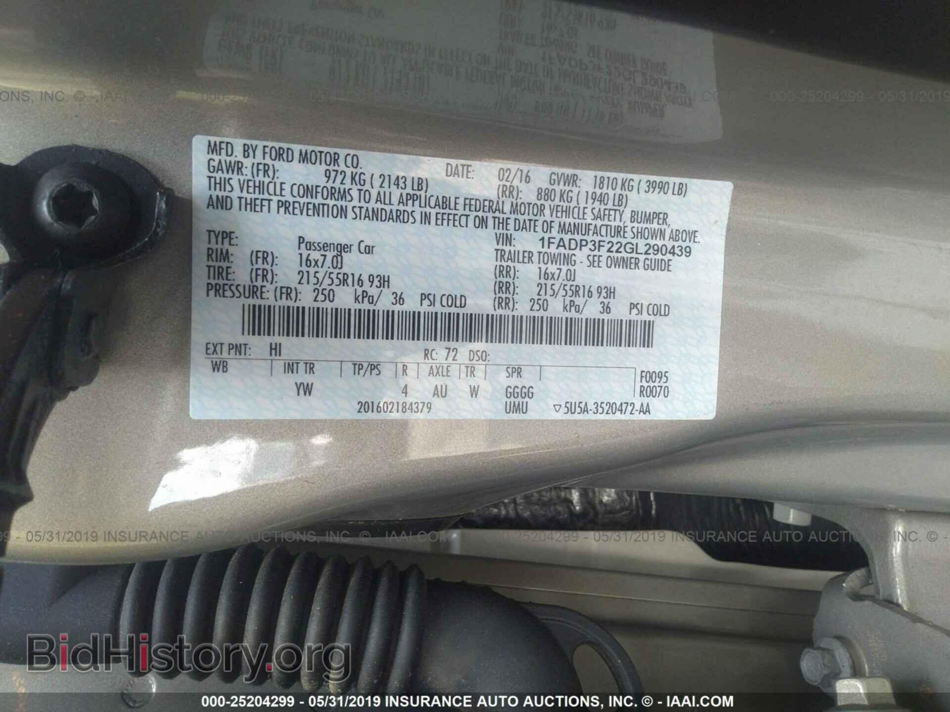 2016 FORD FOCUS - VIN: 1FADP3F22GL290439 - Photo 9