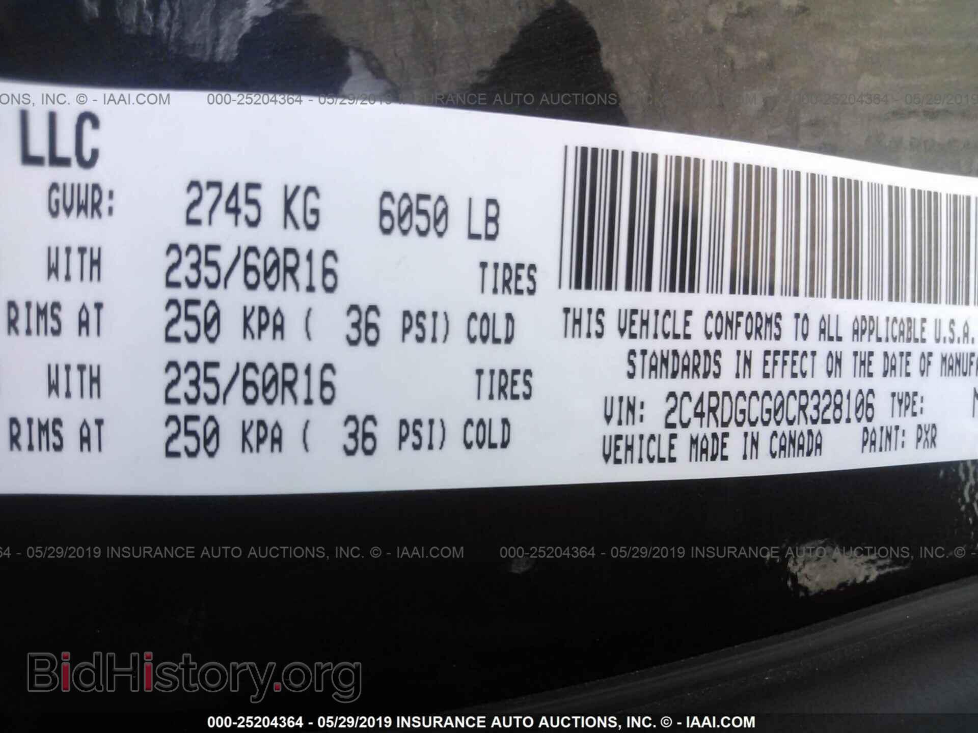 2012 DODGE GRAND CARAVAN - VIN: 2C4RDGCG0CR328106 - Фото 9